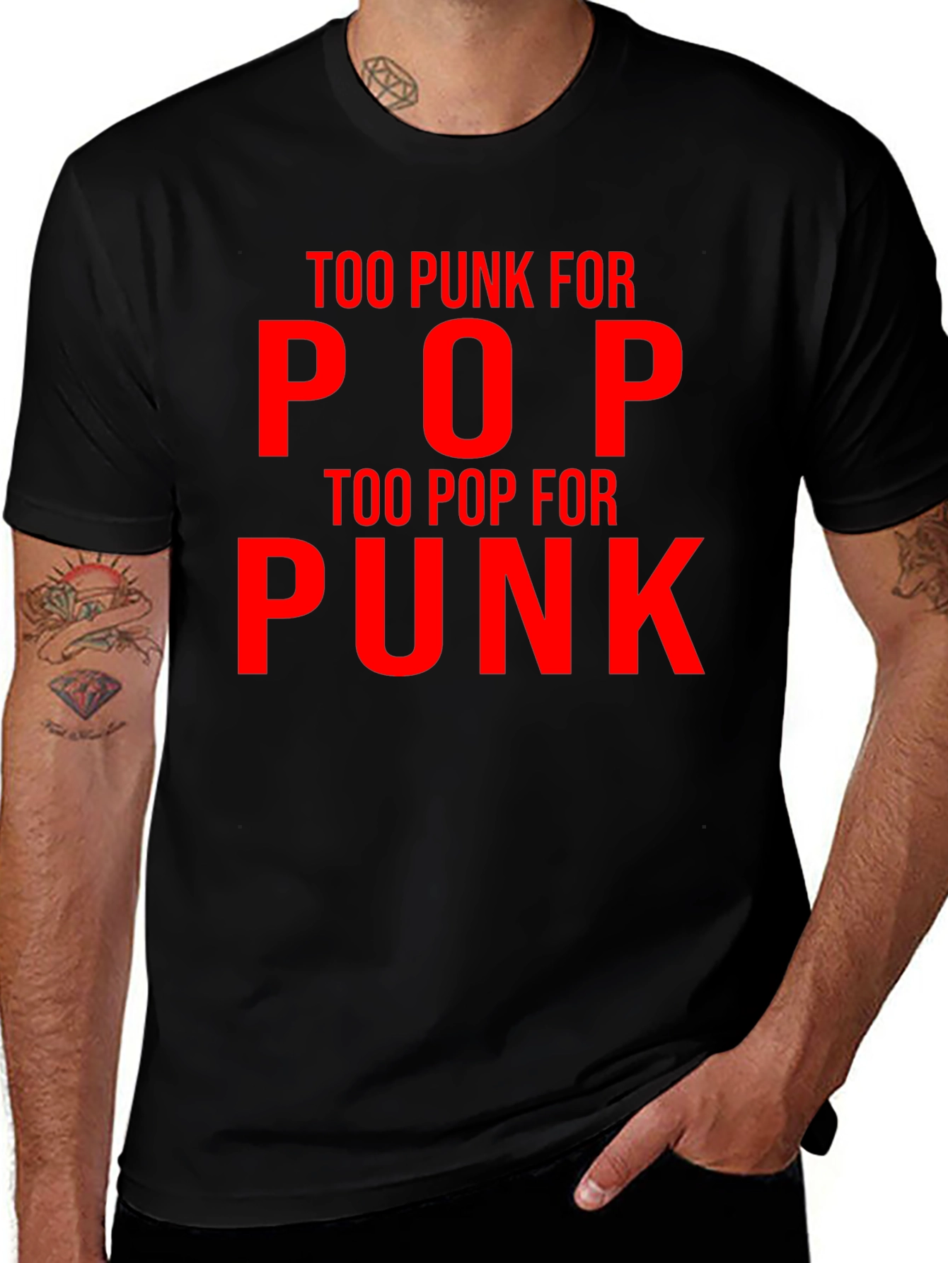 Variant 4 of Too Punk For Pop Graphic Tee
