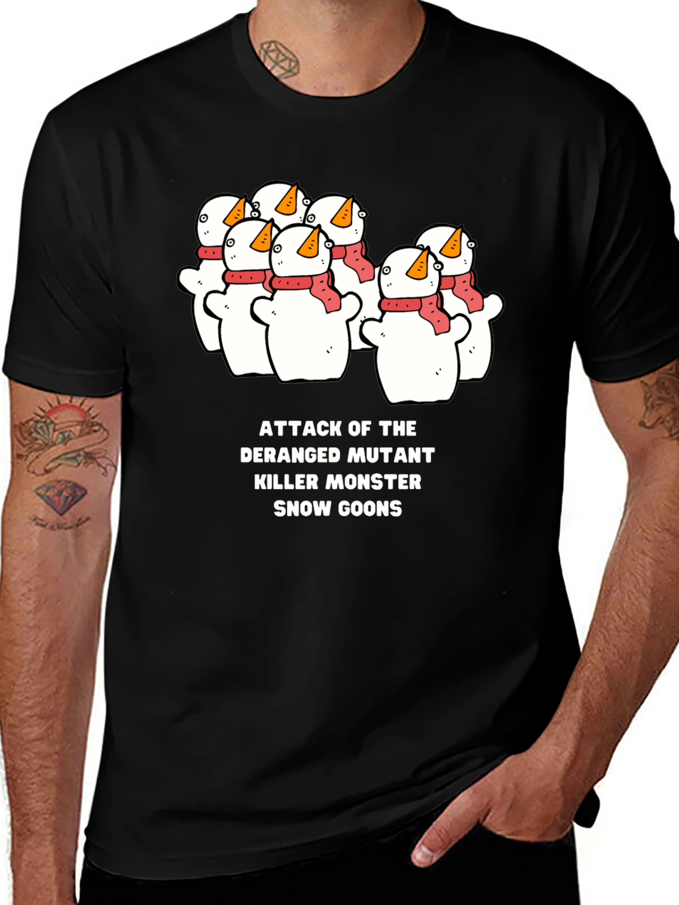 Variant 2 of Attack of the Snow Goons Graphic Tee