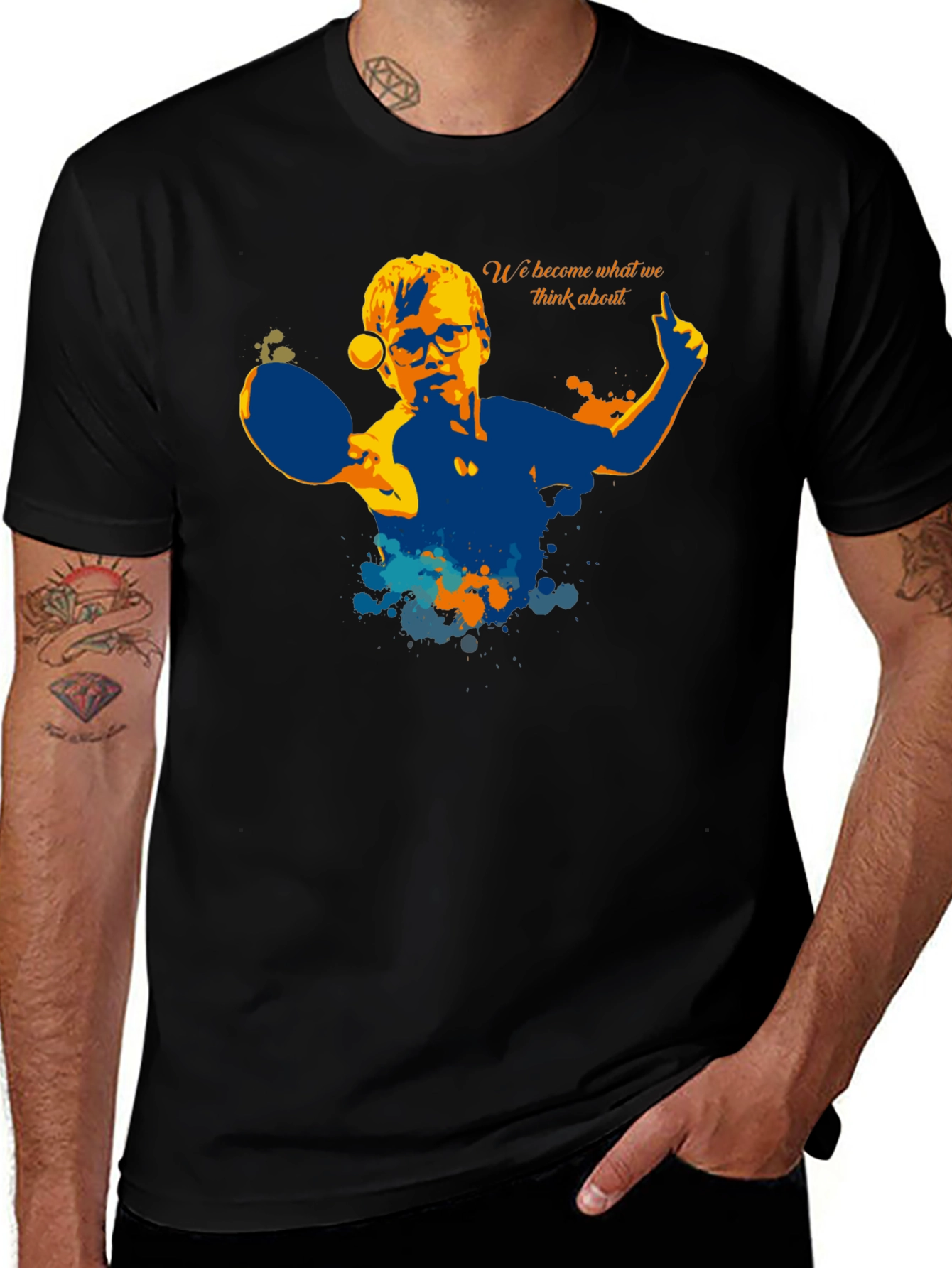 Variant 5 of Motivational Table Tennis T-Shirt