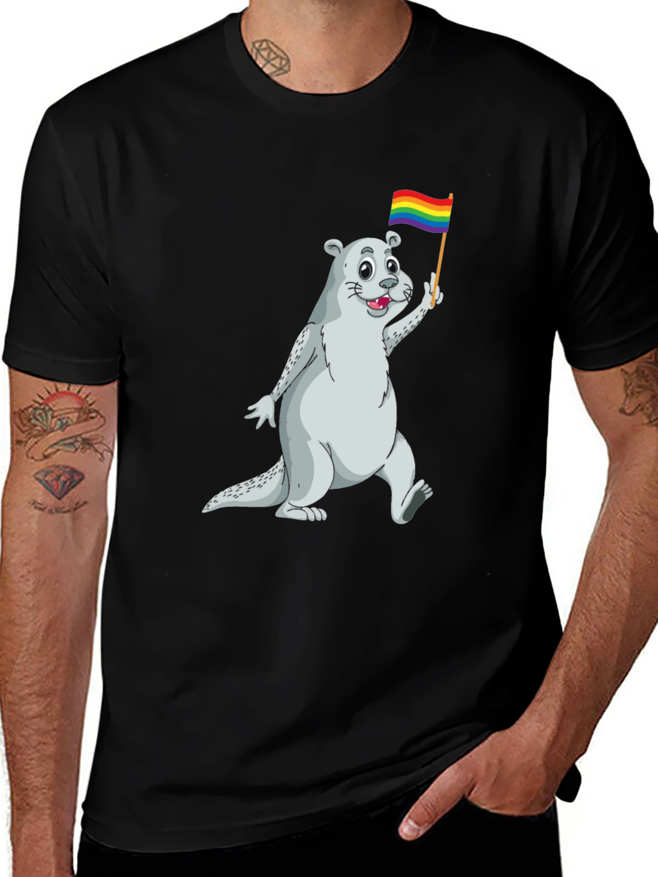 Variant 9 of Otter Pride T-Shirt - LGBTQ+ Supporter Apparel