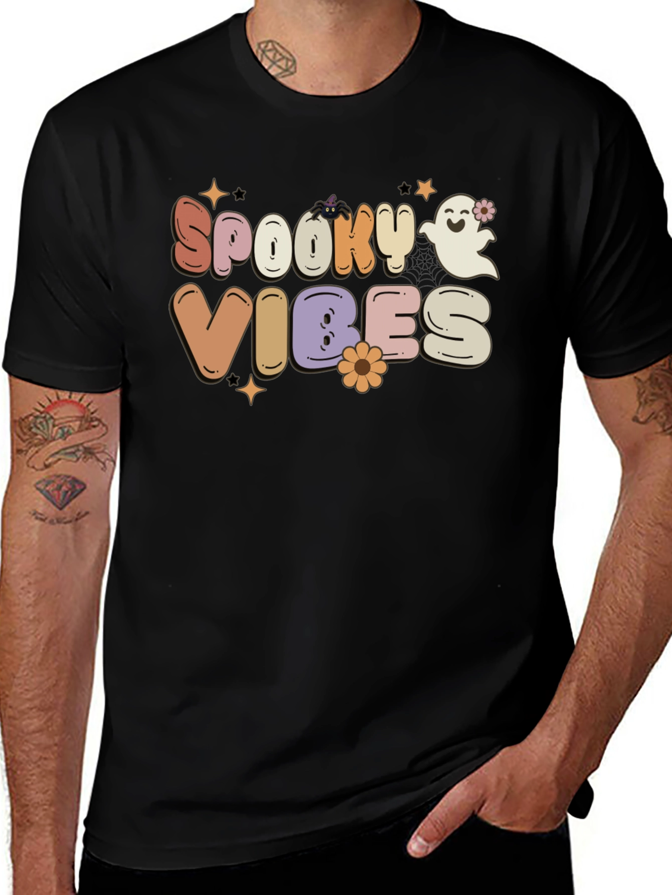 Spooky Vibes Halloween Graphic Tee