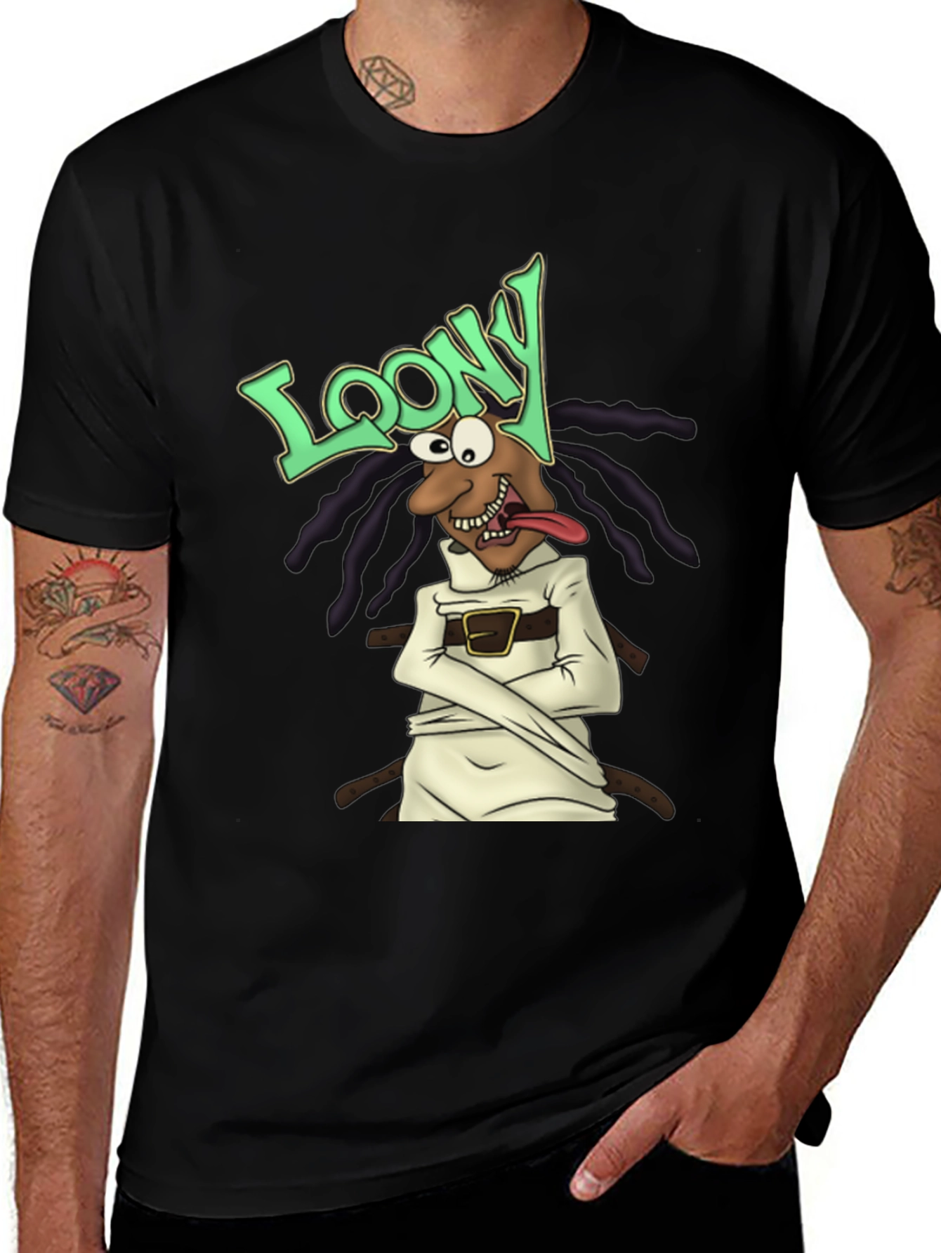 Variant 21 of Loony T-Shirt: Crazy Cartoon Graphic Tee