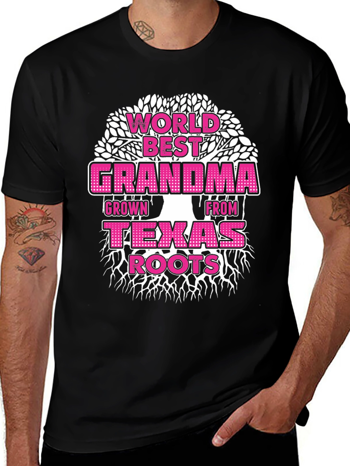 Variant 29 of World Best Grandma Texas Roots T-Shirt