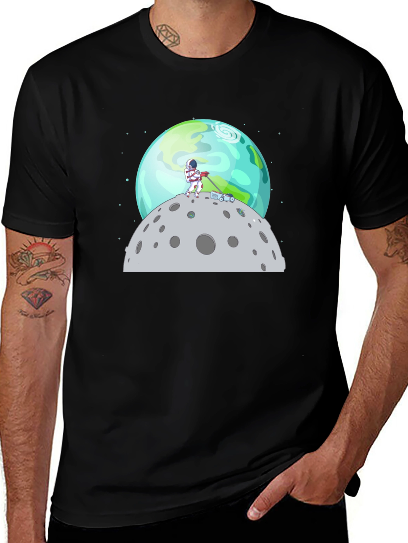 Variant 20 of Astronaut Moon T-Shirt - Explore in Style!