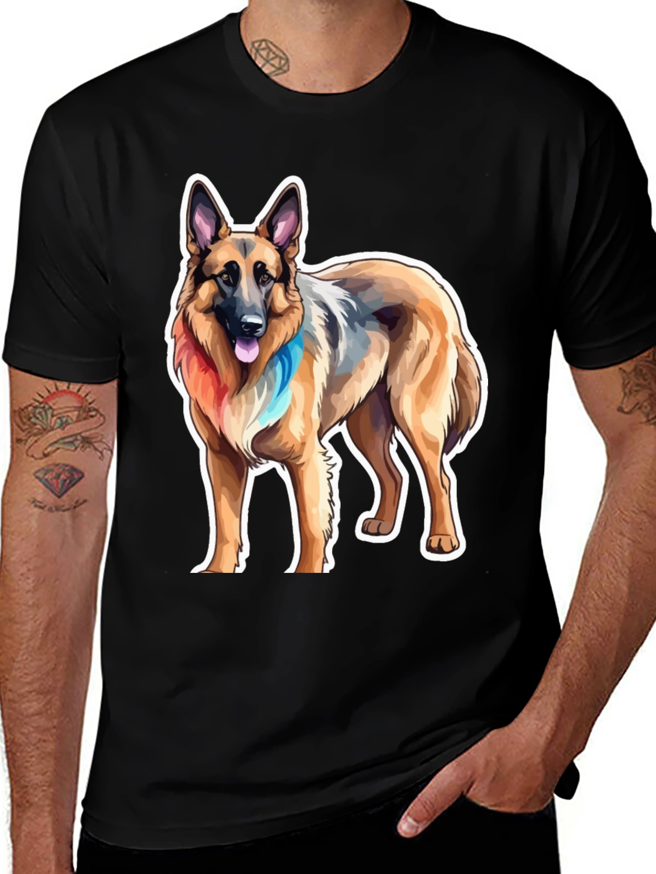 Variant 27 of German Shepherd Dog Graphic Tee