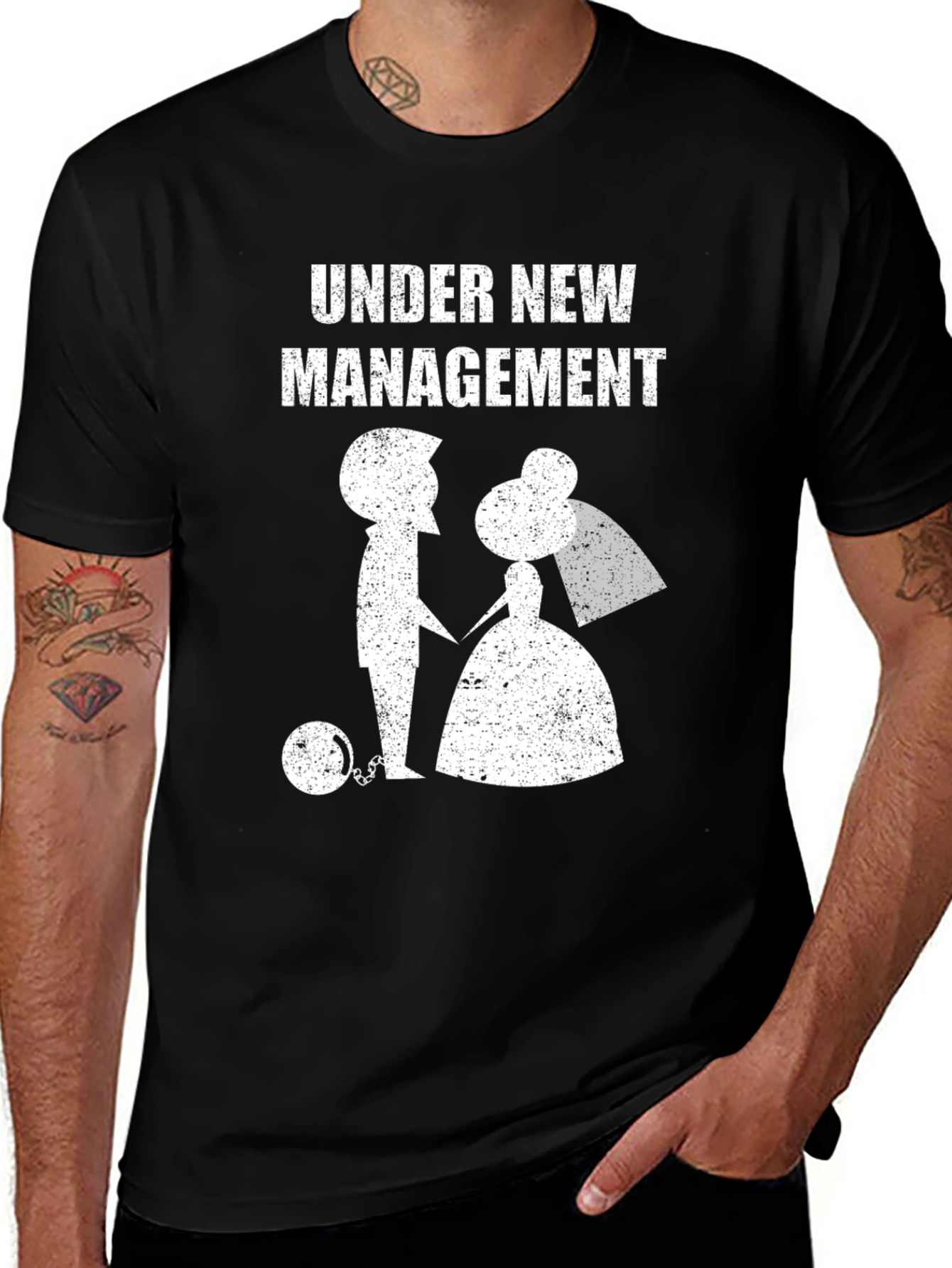 Variant 14 of Under New Management T-Shirt - Funny Newlywed Tee