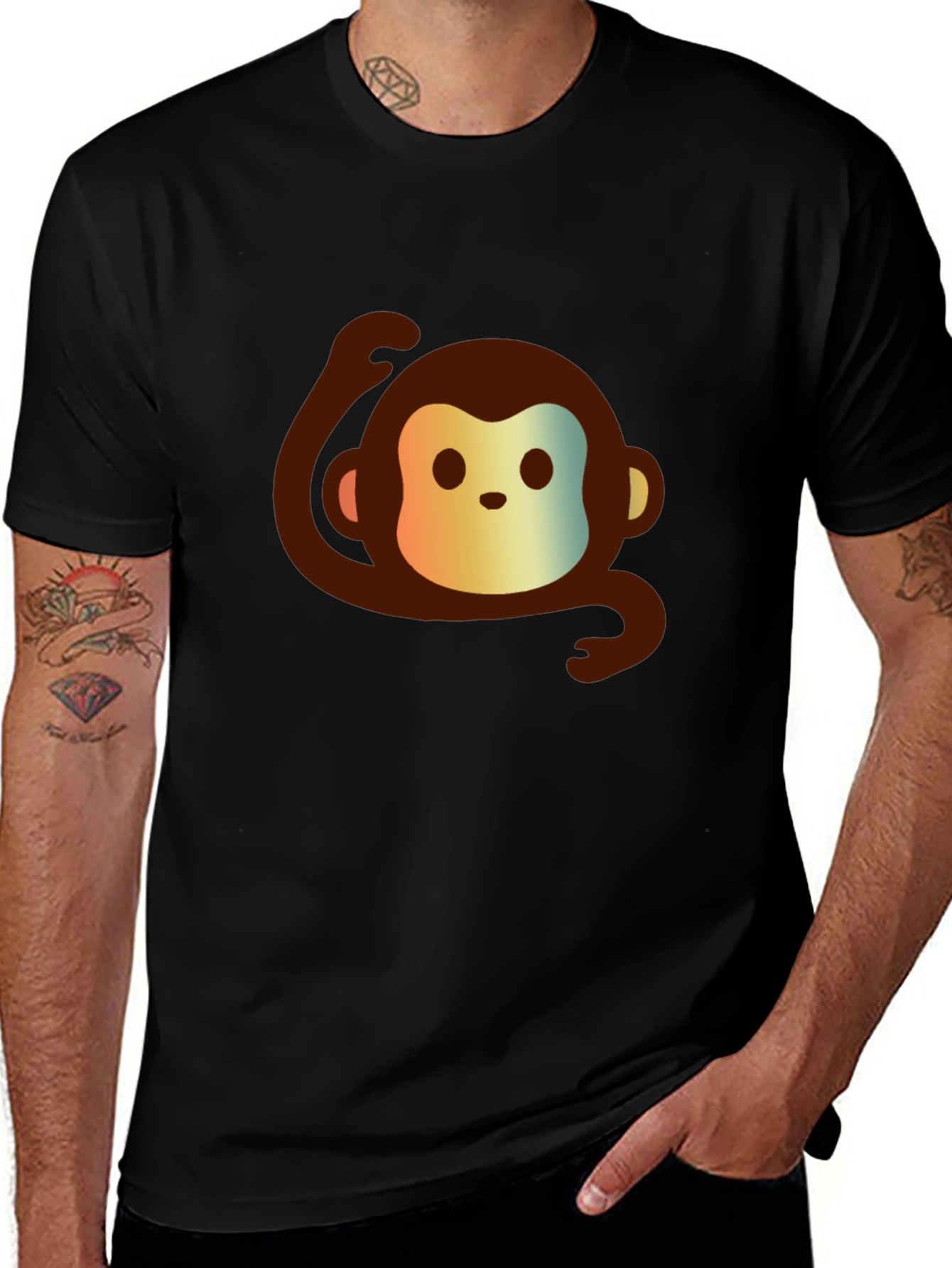 Variant 27 of Monkey Graphic Tee - Cute and Casual Comfort