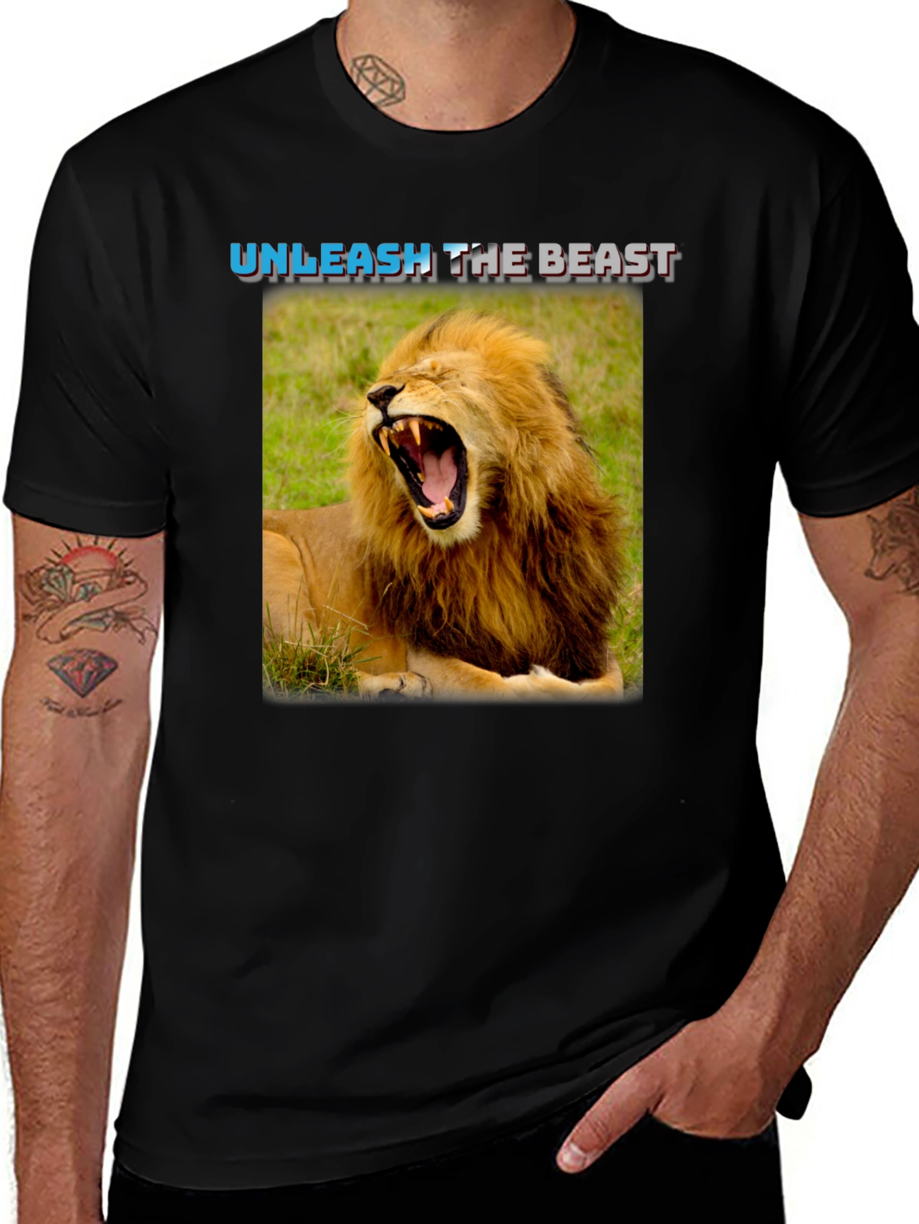 Variant 6 of Unleash The Beast Lion Graphic T-Shirt