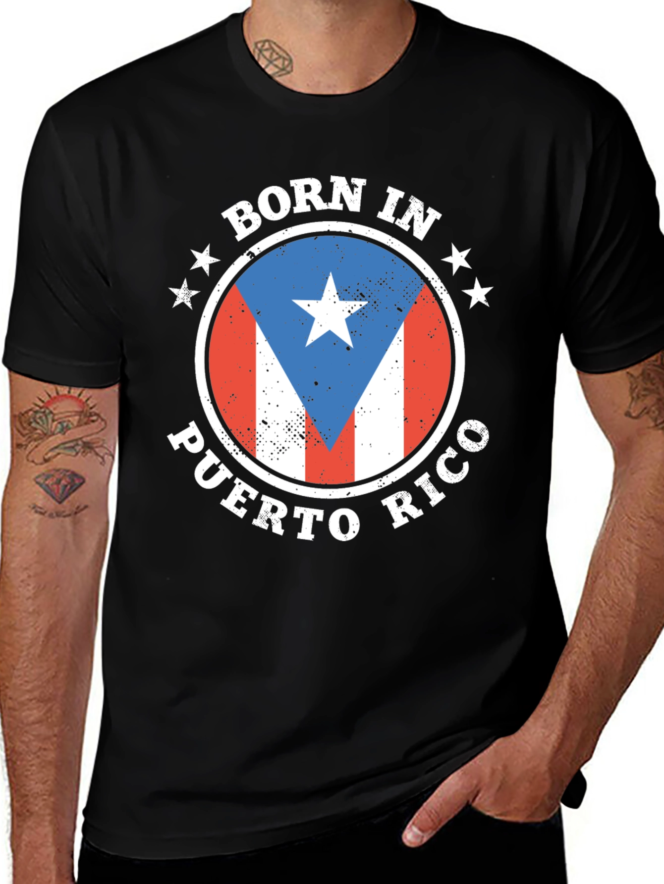 Variant 27 of Born in Puerto Rico Pride T-Shirt