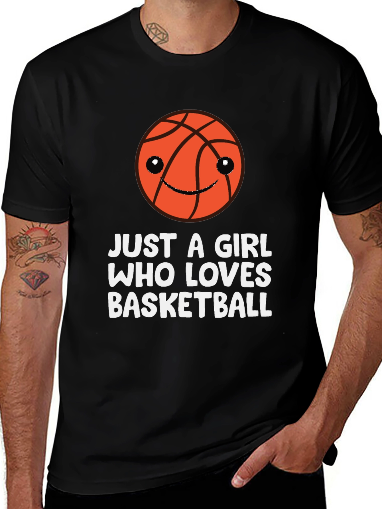 Variant 10 of Basketball Lover T-Shirt - Just a Girl