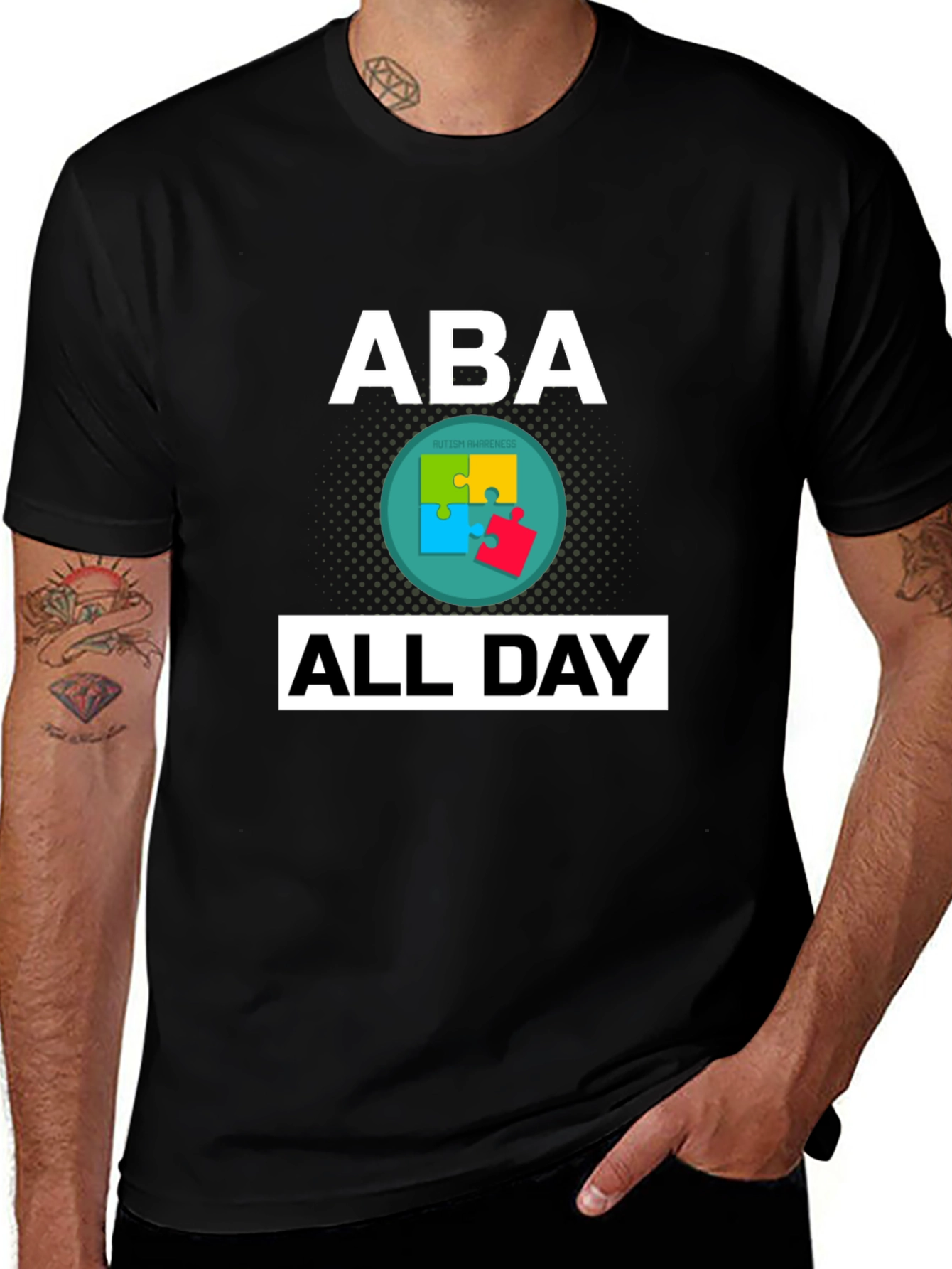 ABA All Day Autism Awareness T-Shirt
