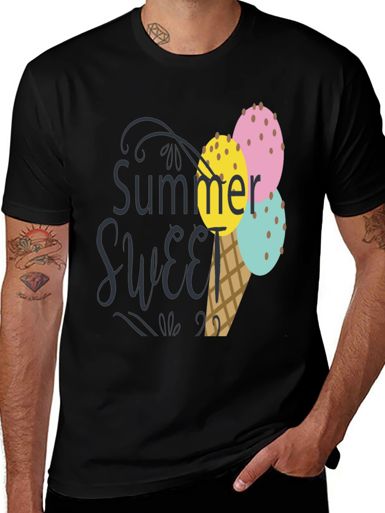 Summer Sweet Ice Cream T-Shirt - Fun Graphic Tee