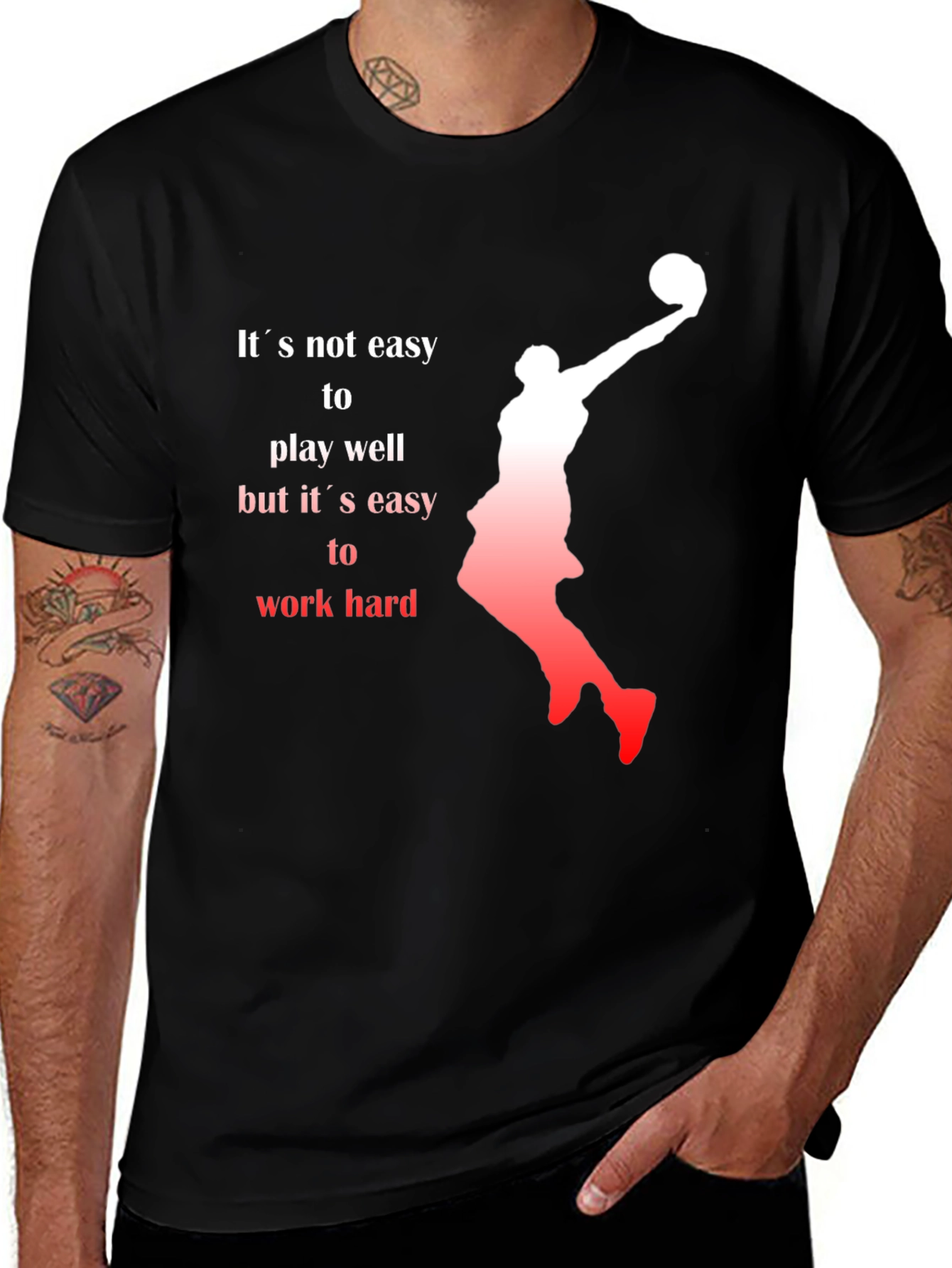 Variant 13 of Basketball Motivational Graphic Tee