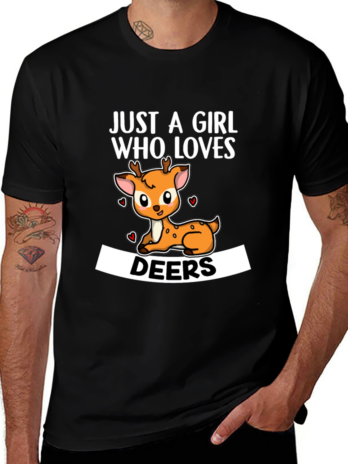 Variant 12 of Just a Girl Who Loves Deers T-Shirt