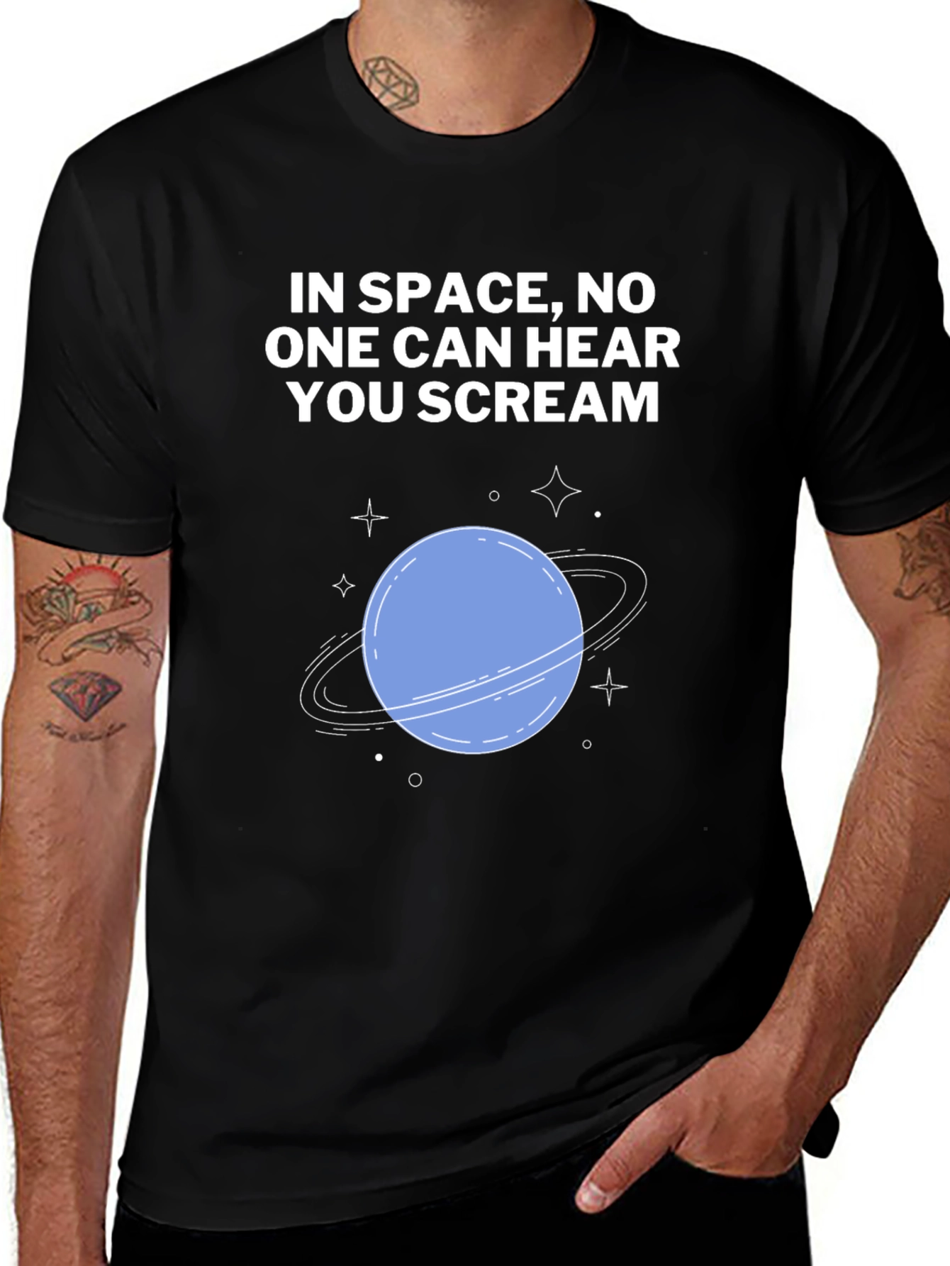 Variant 8 of Space Scream T-Shirt - Sci-Fi Style