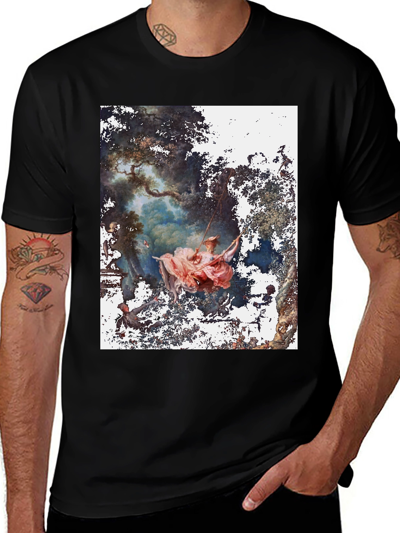 Variant 14 of The Swing Painting T-Shirt - Art Tee
