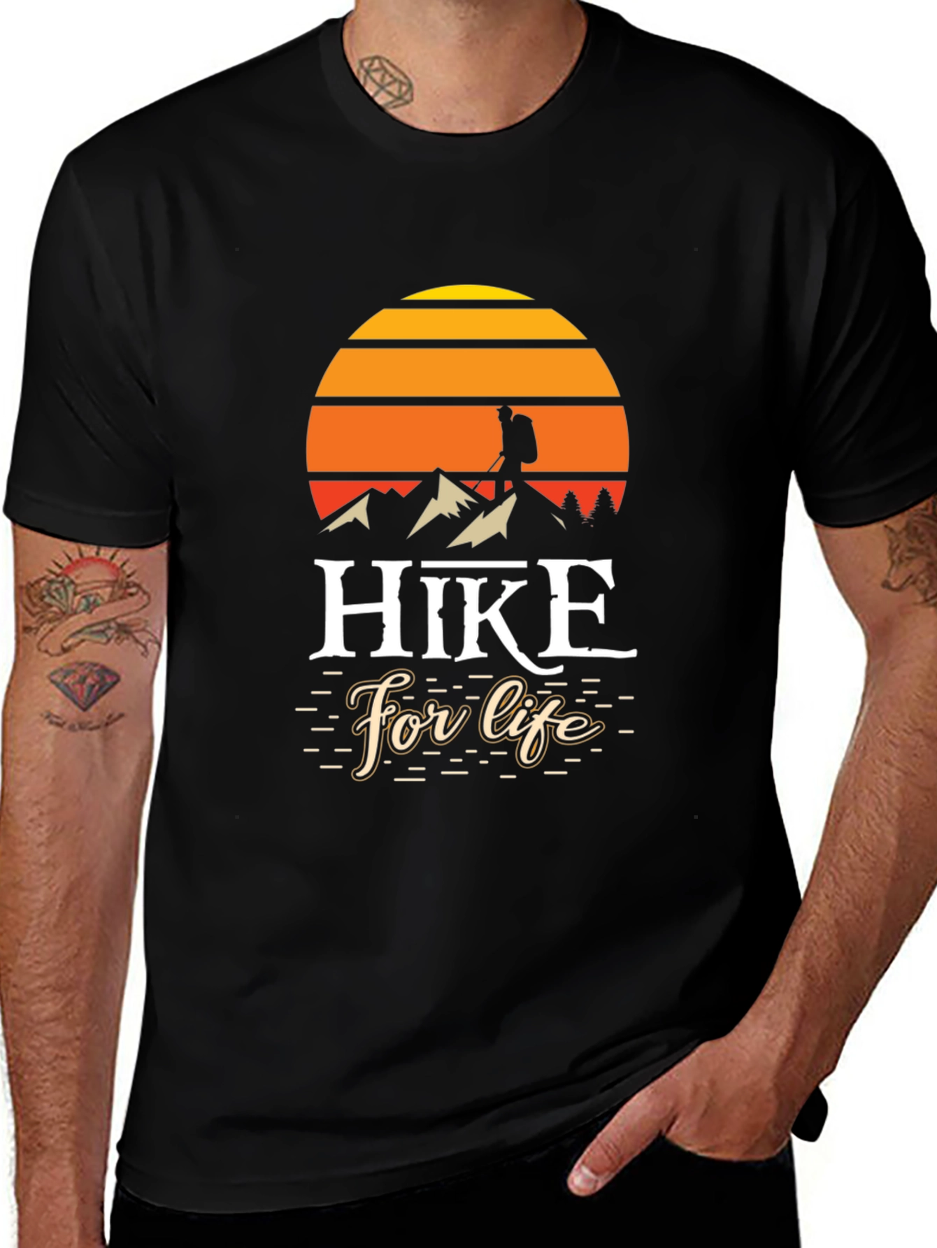 Variant 19 of Hike for Life Graphic T-Shirt - Outdoor Adventure