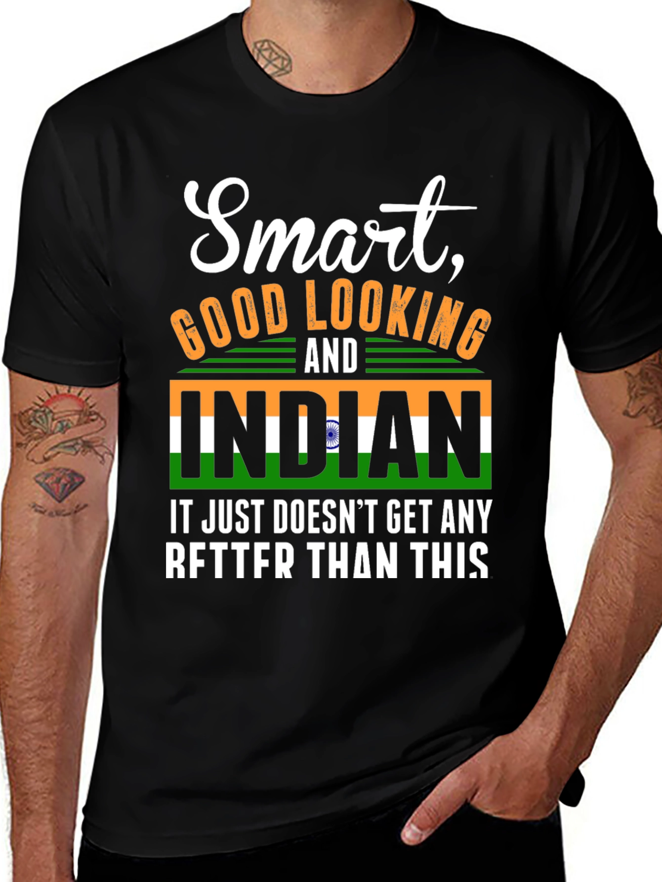Smart, Good Looking Indian T-Shirt