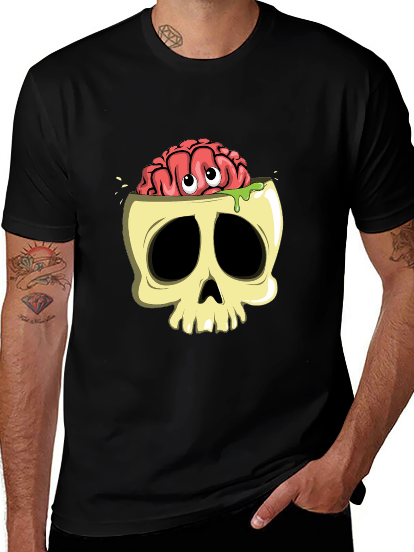 Variant 21 of Brain Skull Graphic T-Shirt