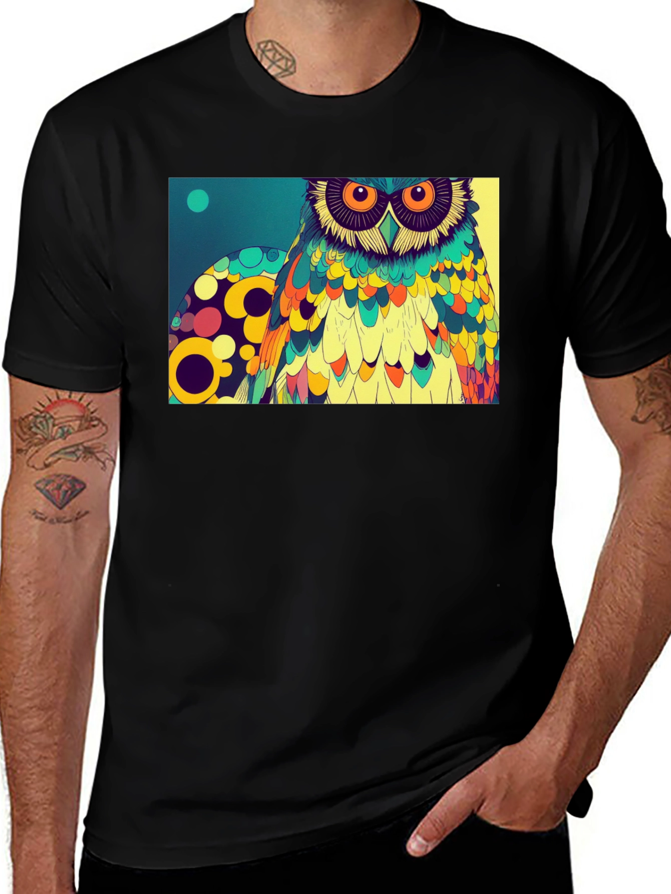 Variant 25 of Owl Art Graphic Print T-Shirt