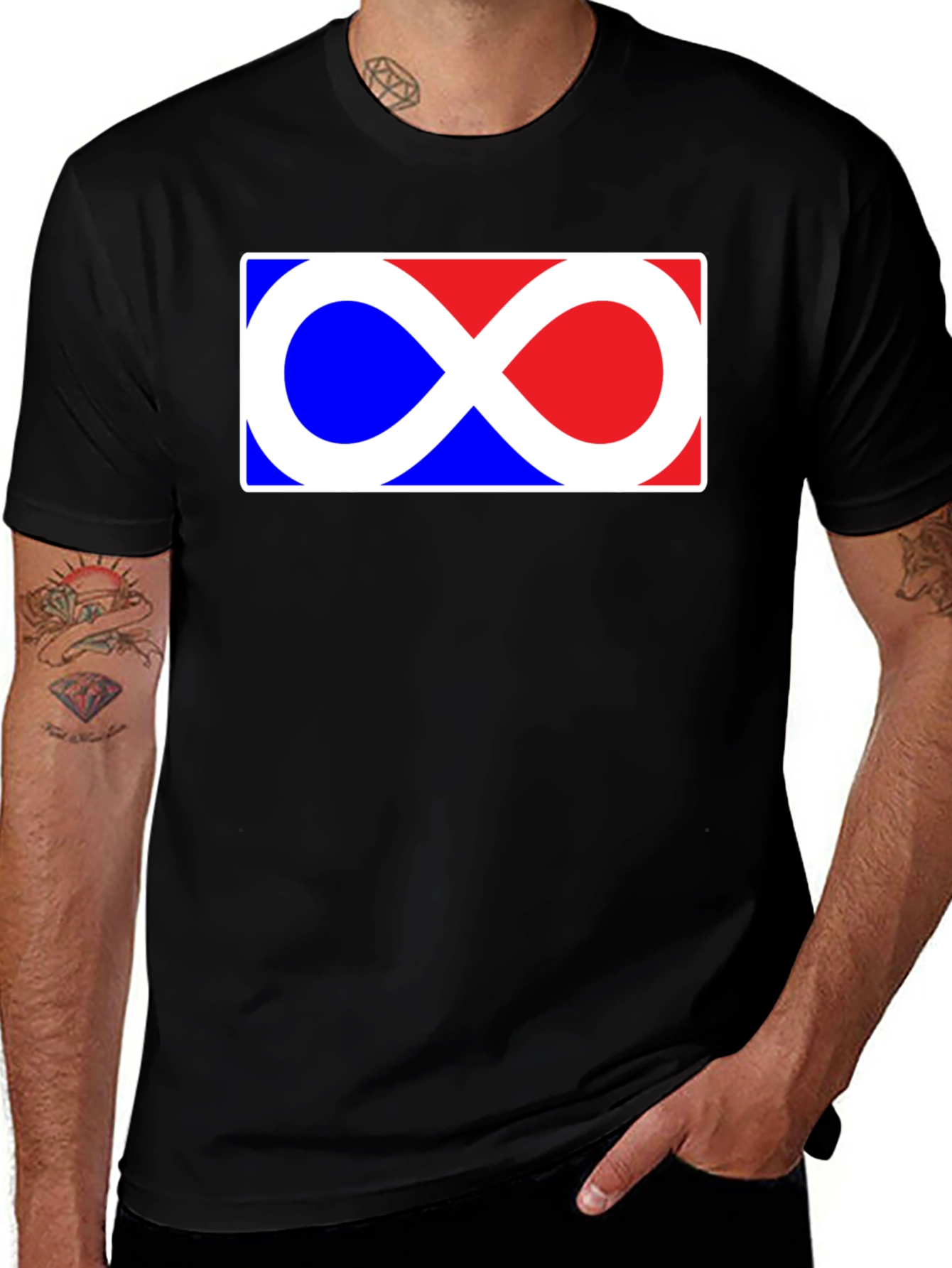 Variant 20 of Infinity Symbol Graphic Tee - Cool Casual Shirt