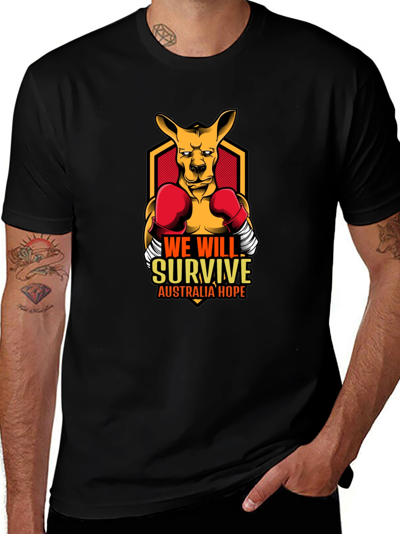 We Will Survive Kangaroo T-Shirt