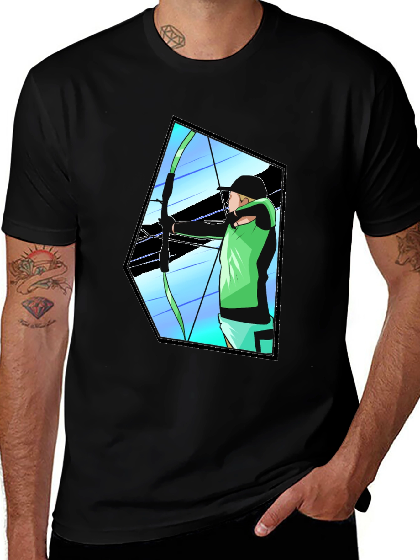 Variant 14 of Archery Graphic Tee - Aim True, Look Cool