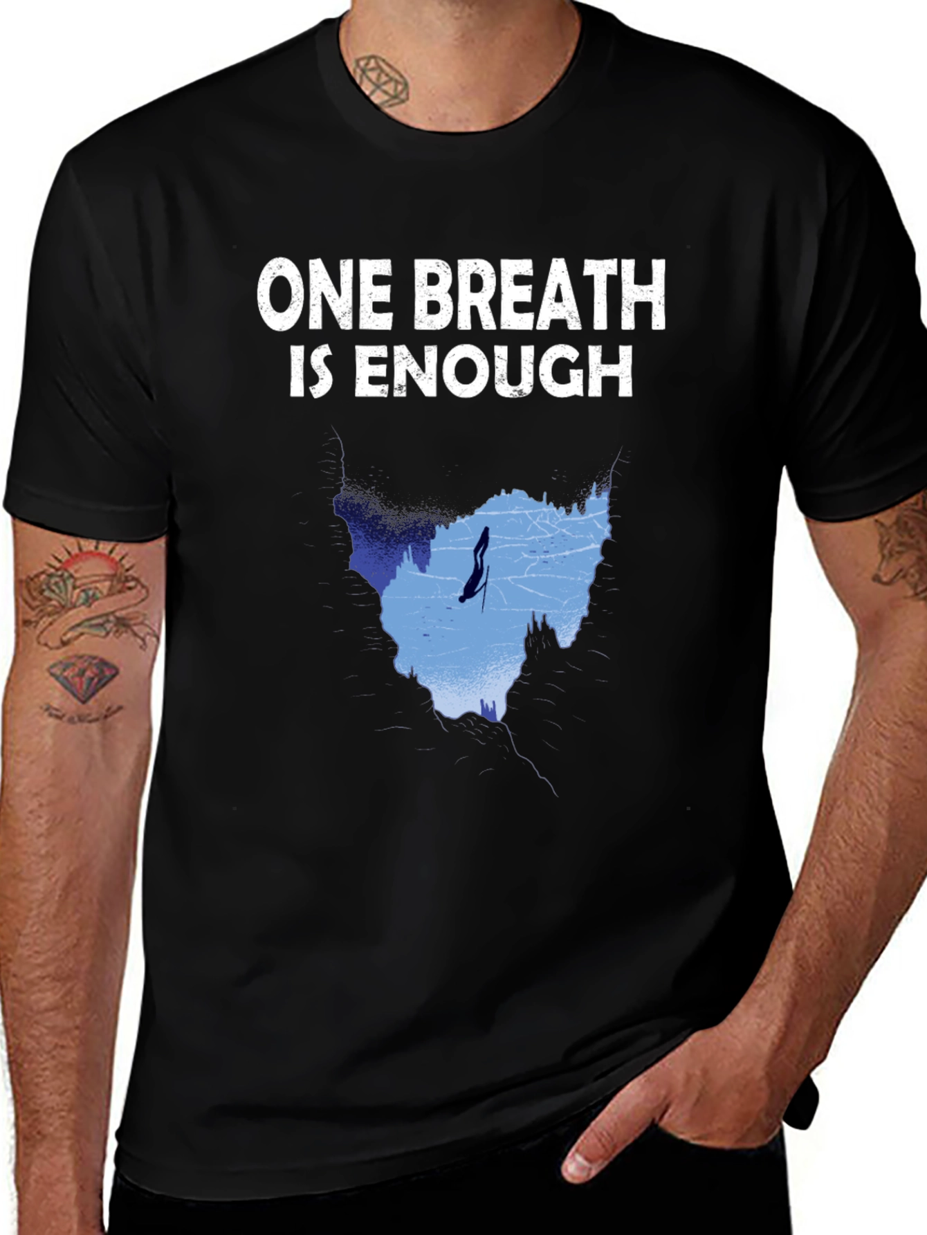 Variant 18 of One Breath is Enough T-Shirt