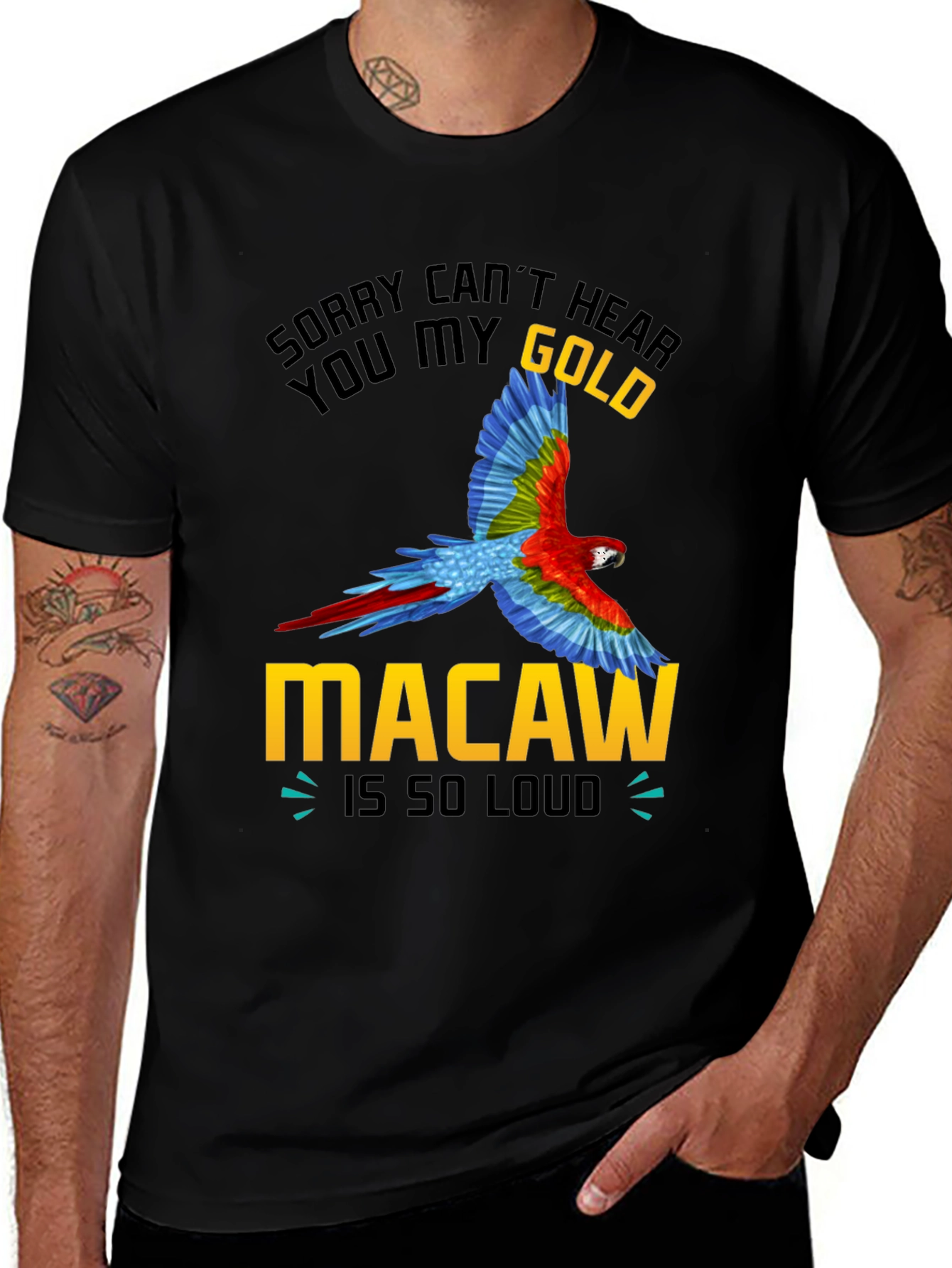 Variant 26 of Gold Macaw Loud T-Shirt