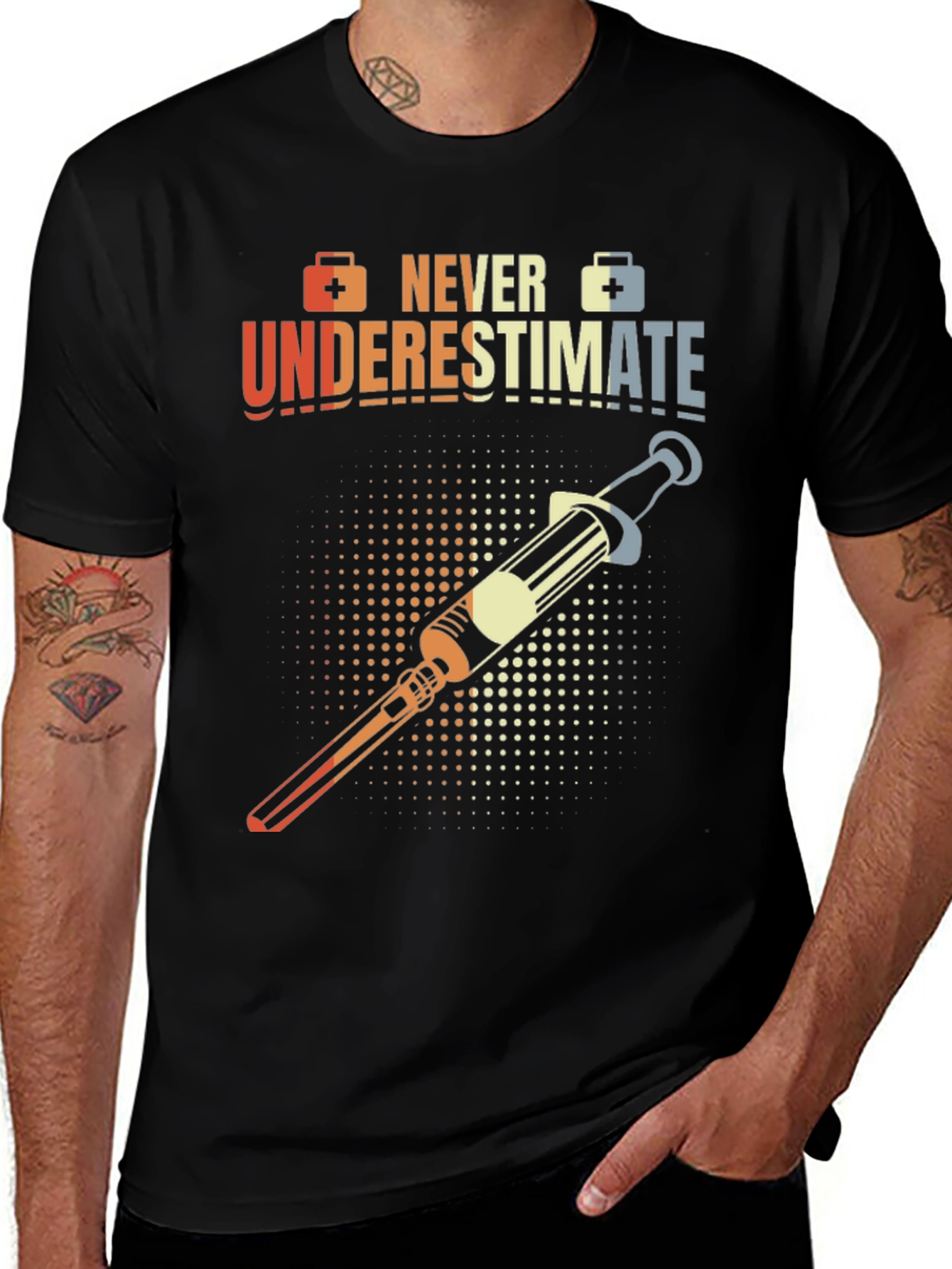 Variant 24 of Never Underestimate Nurse T-Shirt