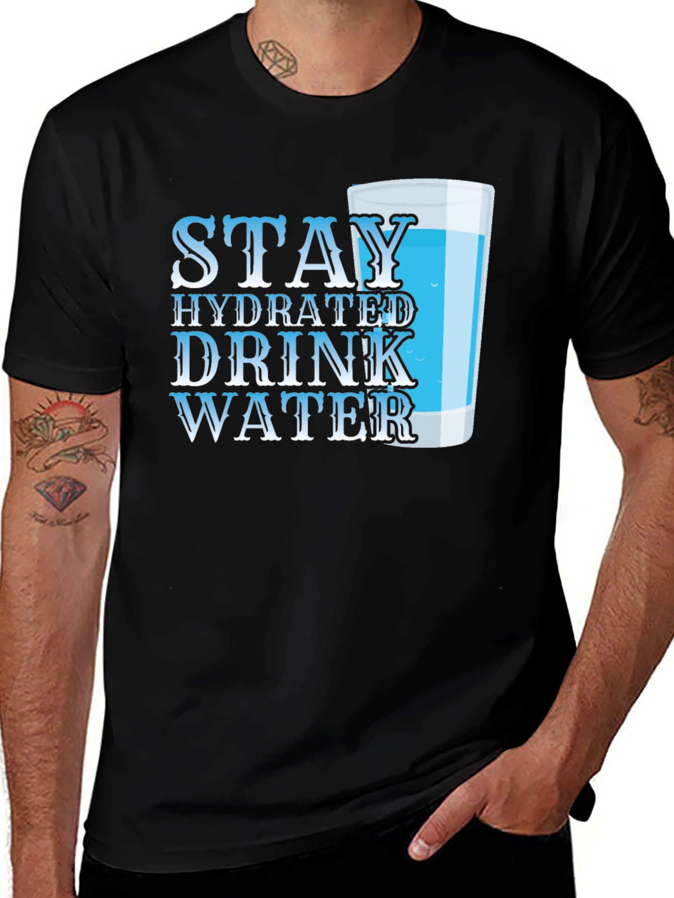 Stay Hydrated T-Shirt - Drink Water Reminder Tee
