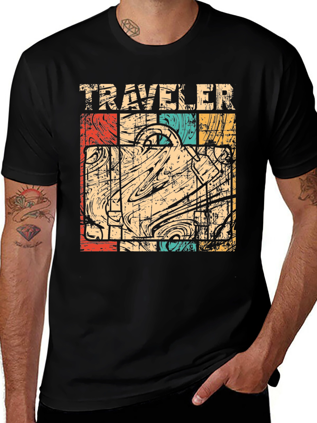 Variant 6 of Vintage Traveler Suitcase T-Shirt
