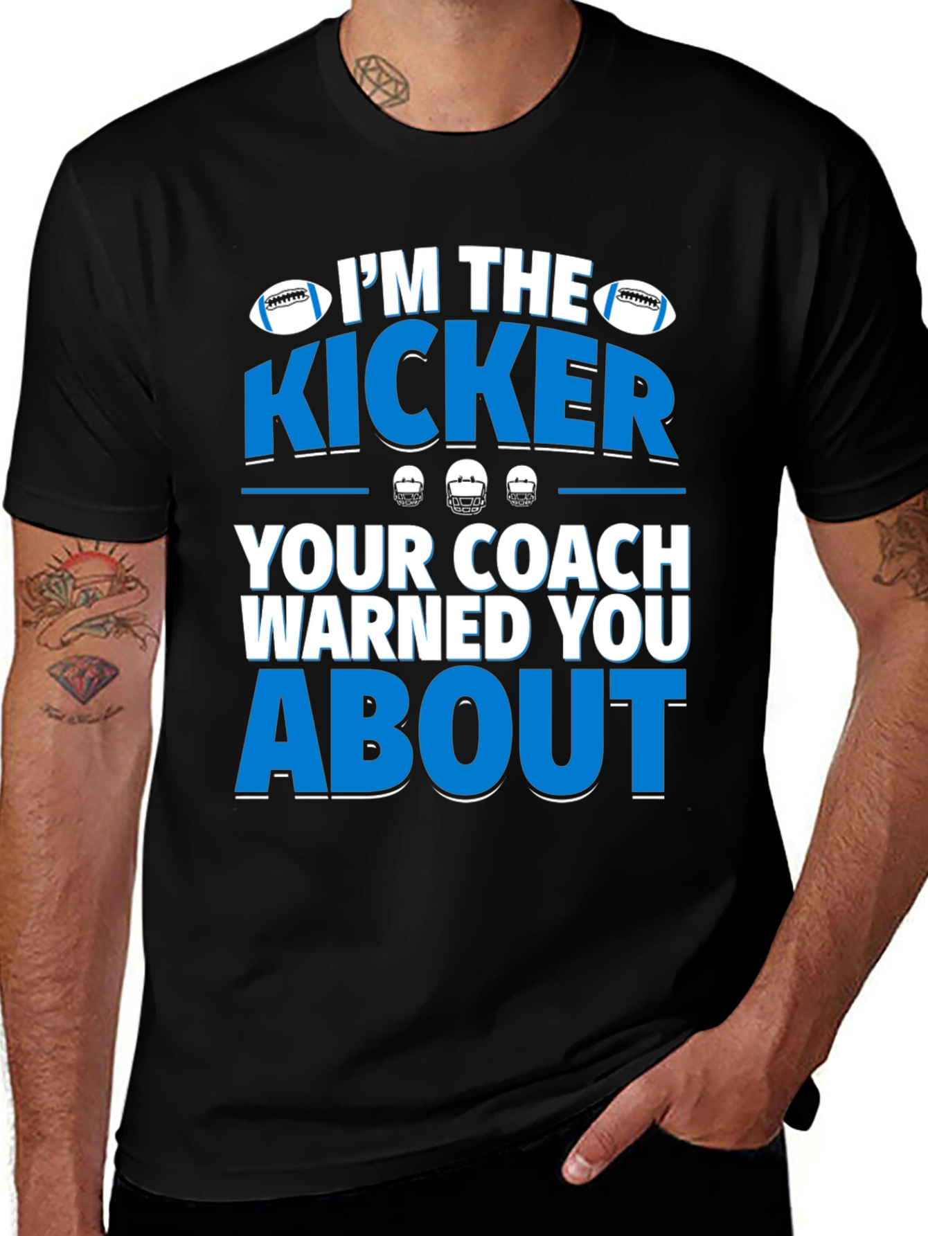 Variant 23 of I'm The Kicker T-Shirt Football Graphic Tee