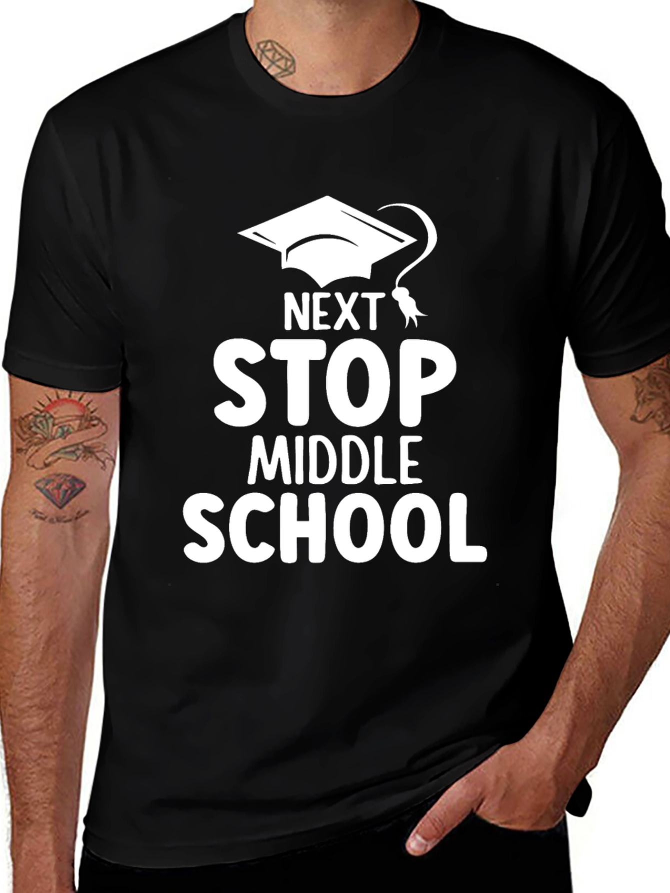 Variant 18 of Next Stop Middle School Graduation T-Shirt