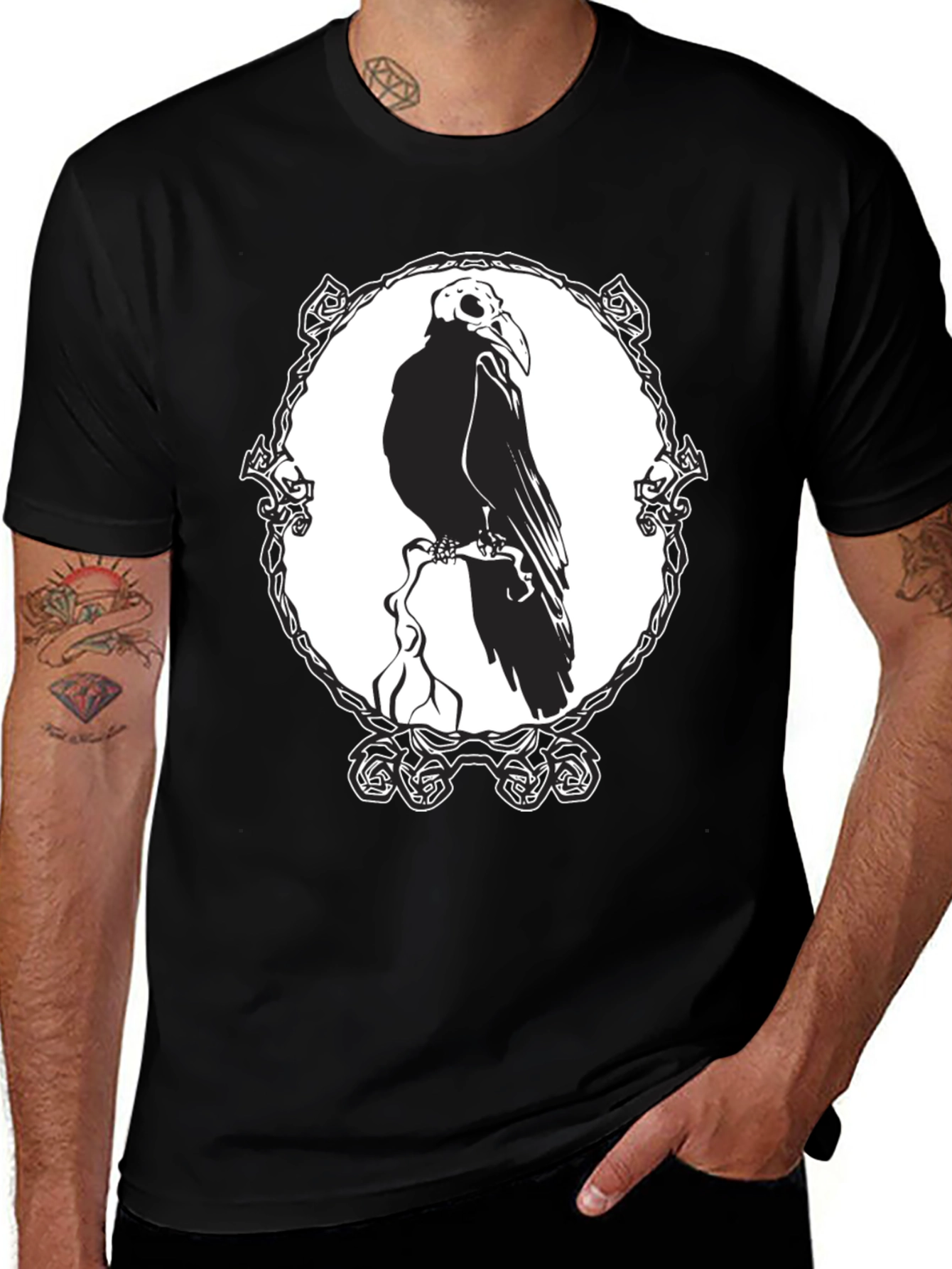 Variant 29 of Raven Skull T-Shirt