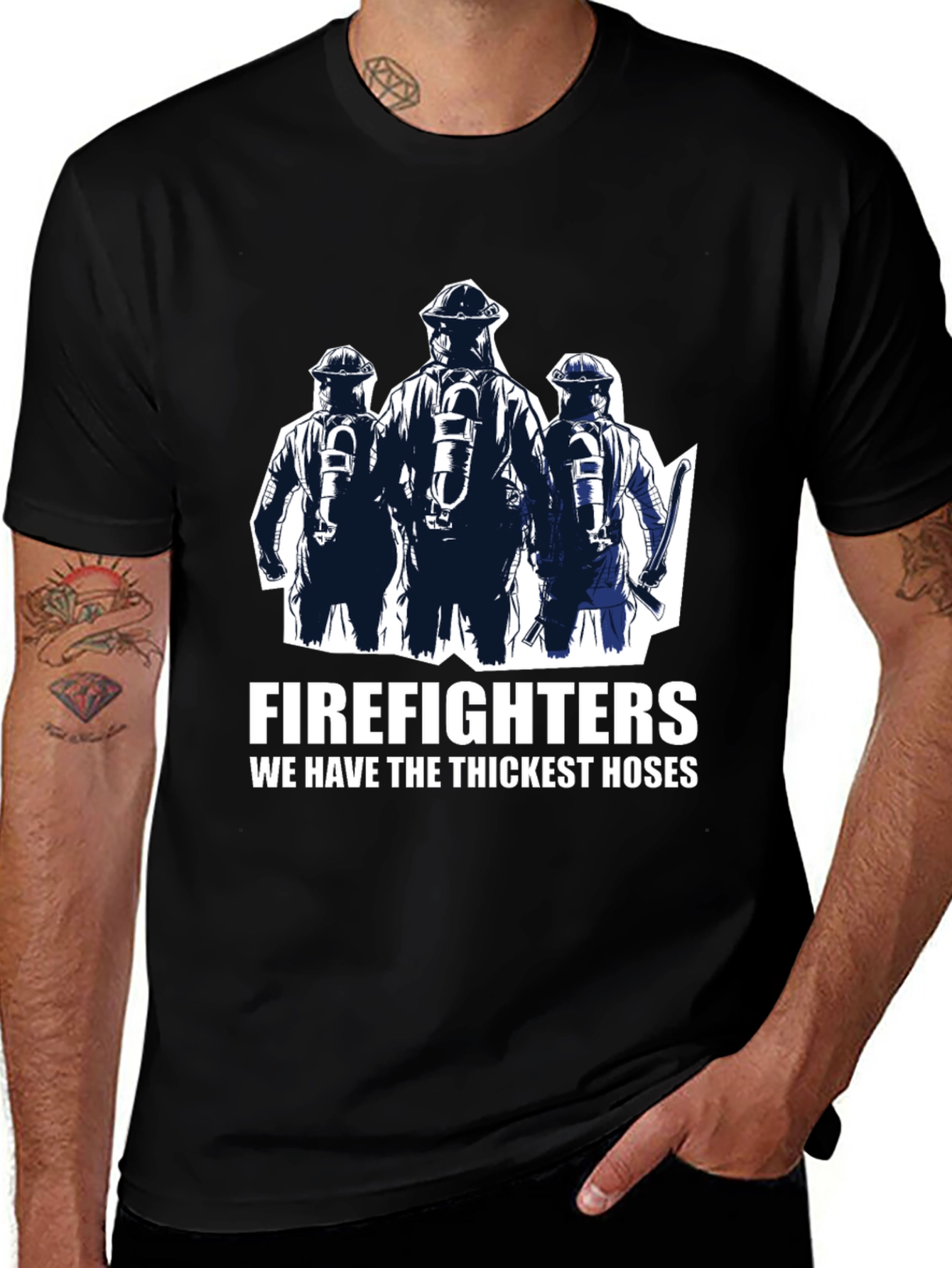 Variant 14 of Firefighters Thickest Hoses Graphic T-Shirt