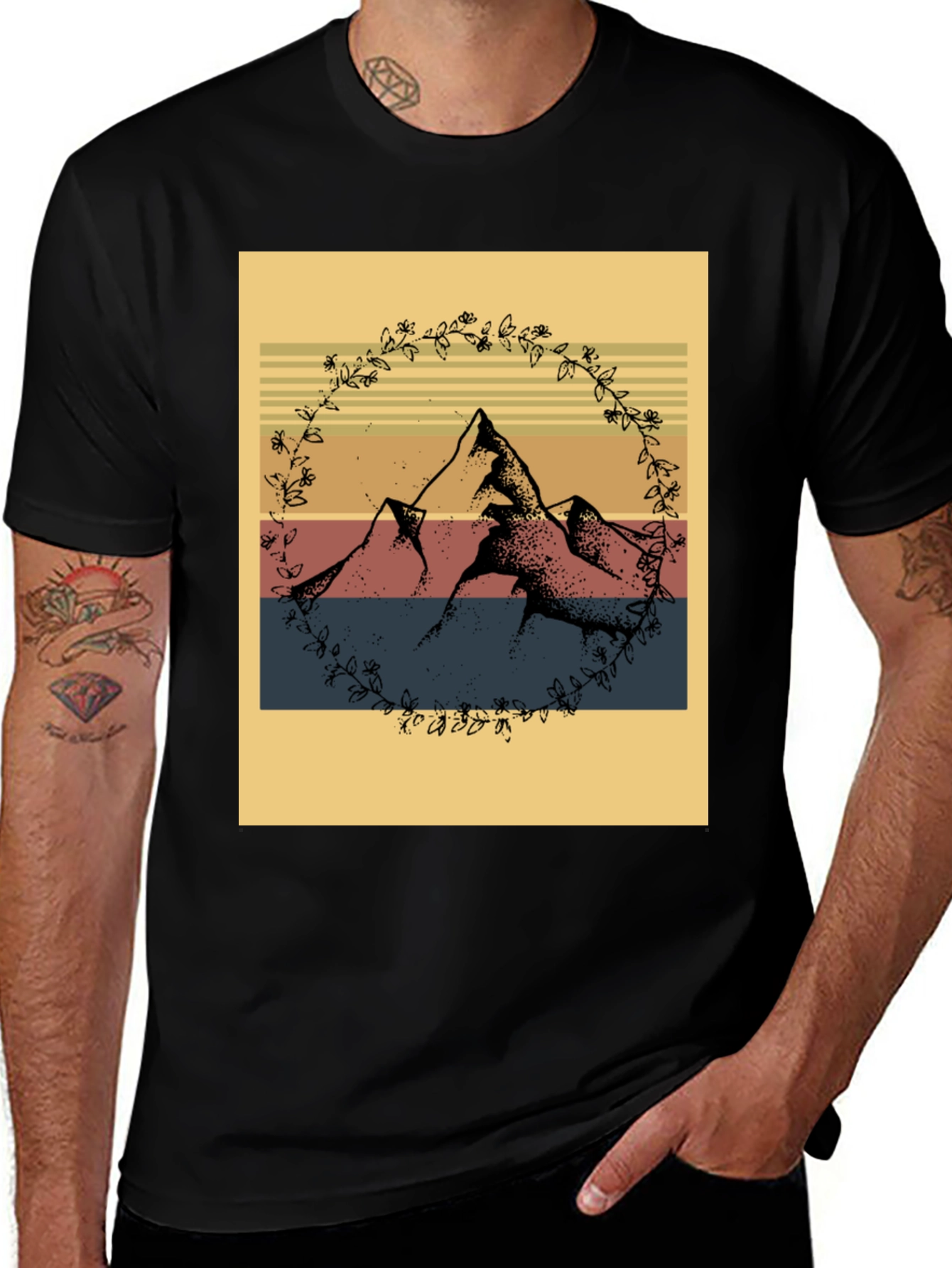 Variant 25 of Mountain Scene Graphic Tee - Nature Inspired