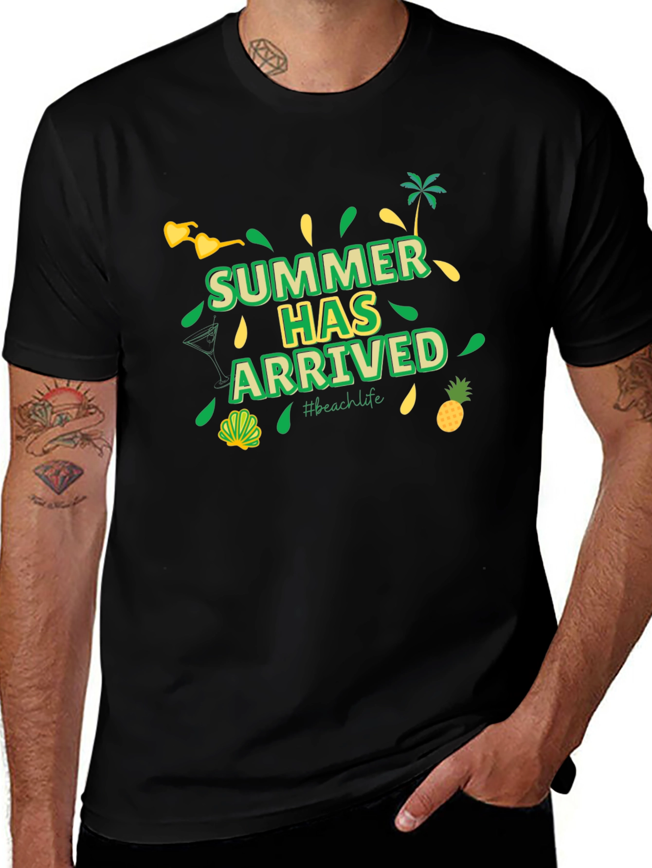 Variant 10 of Summer Has Arrived Graphic T-Shirt