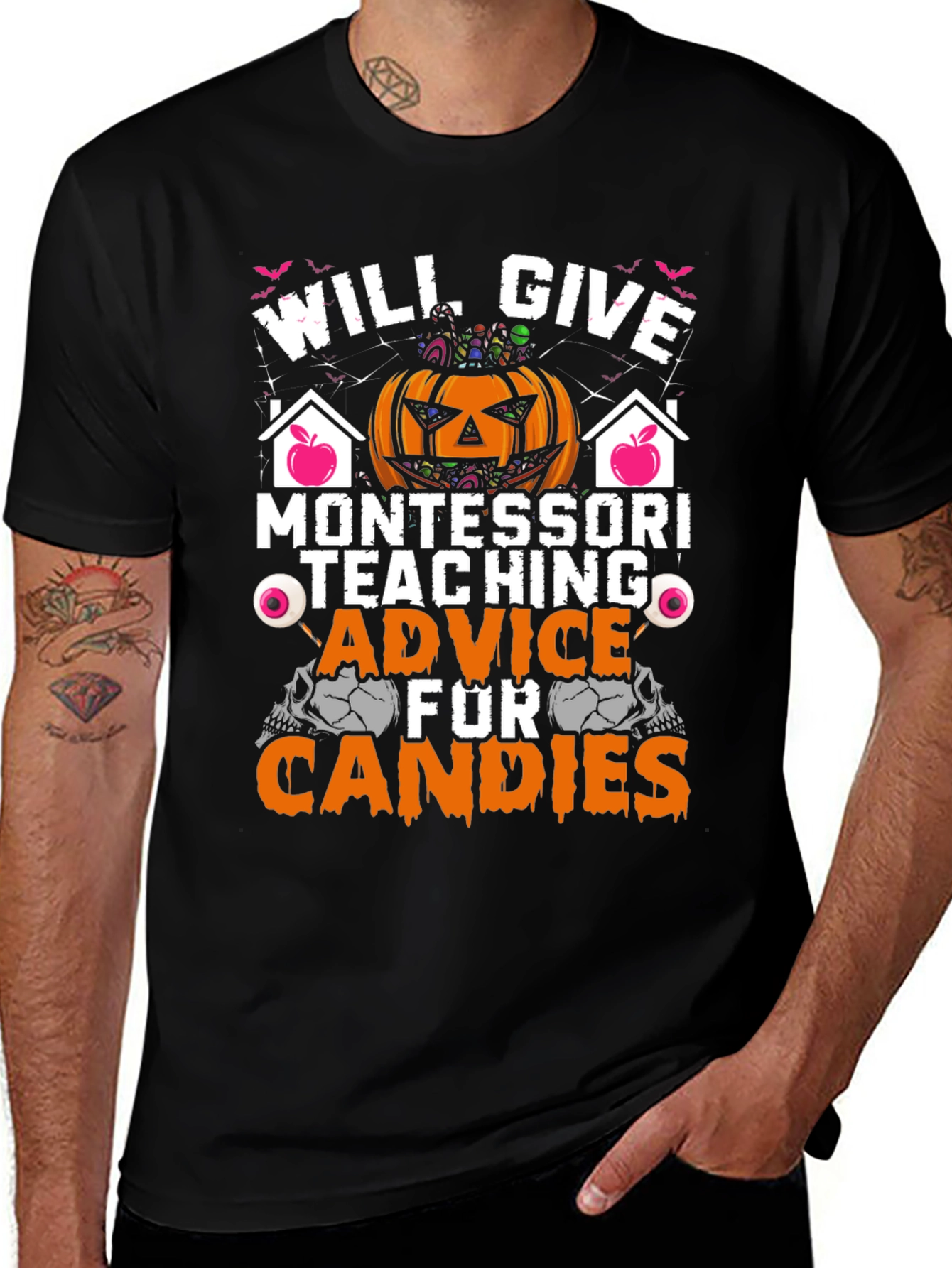 Halloween Montessori Teaching Advice for Candies T-Shirt