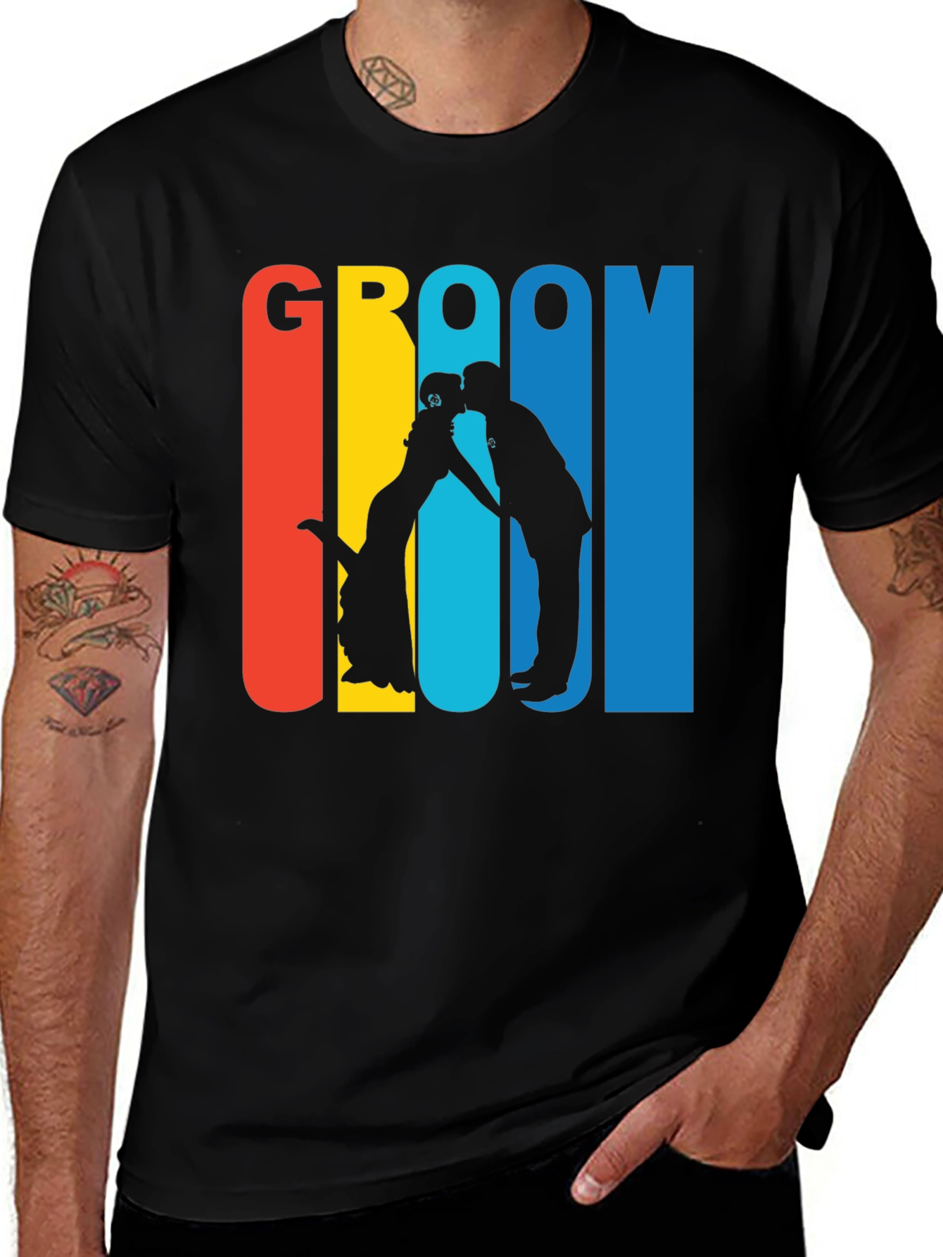 Variant 21 of Groom Wedding T-Shirt - Stylish Celebration Tee