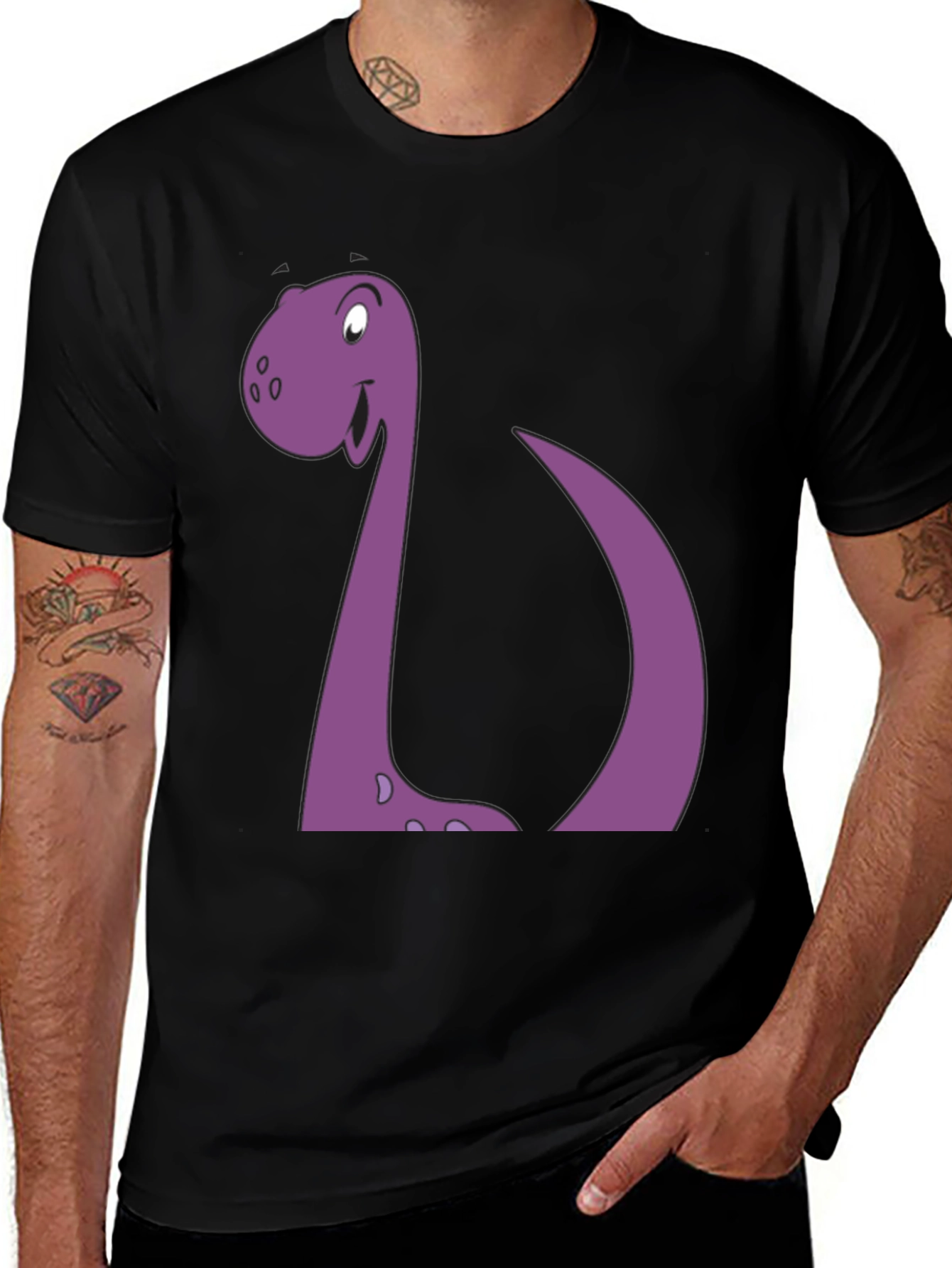 Variant 5 of Cartoon Dinosaur Graphic Tee