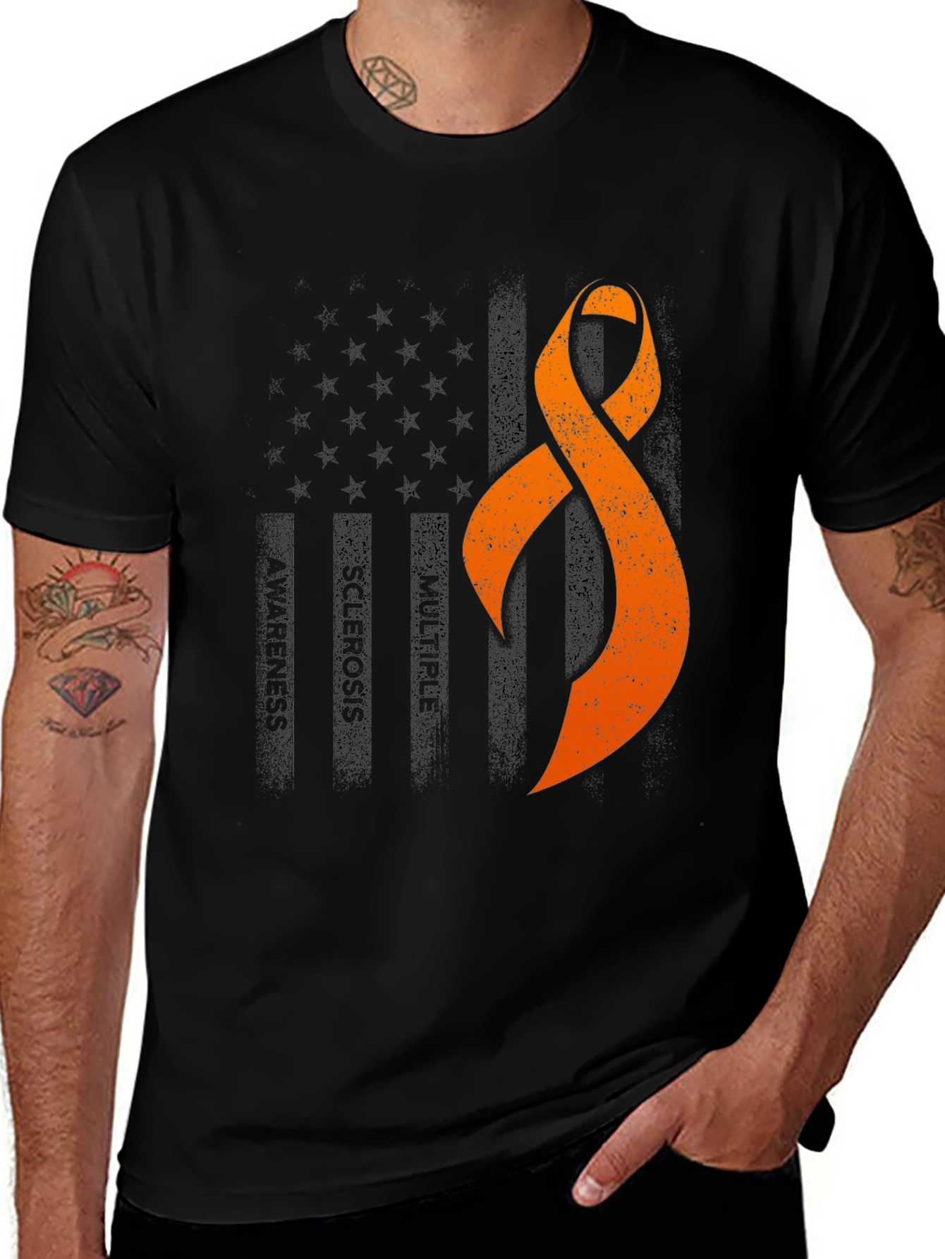 Multiple Sclerosis Awareness Ribbon T-Shirt