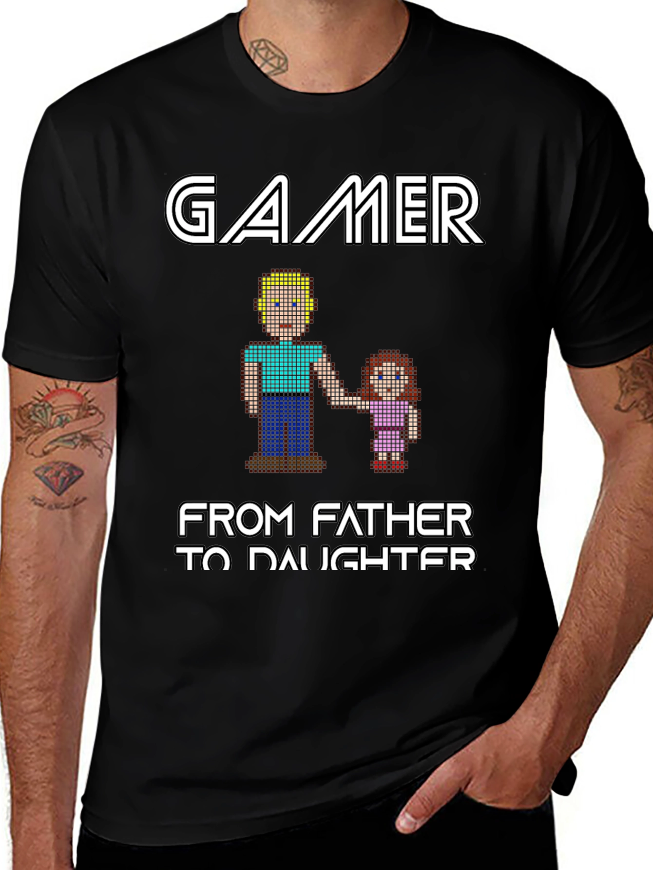 Variant 3 of Gamer Father Daughter T-Shirt