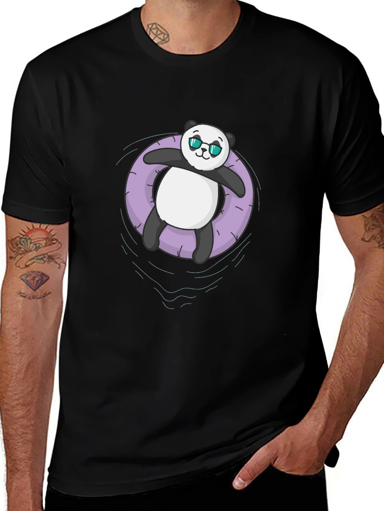 Cool Panda Inflatable Pool T-Shirt