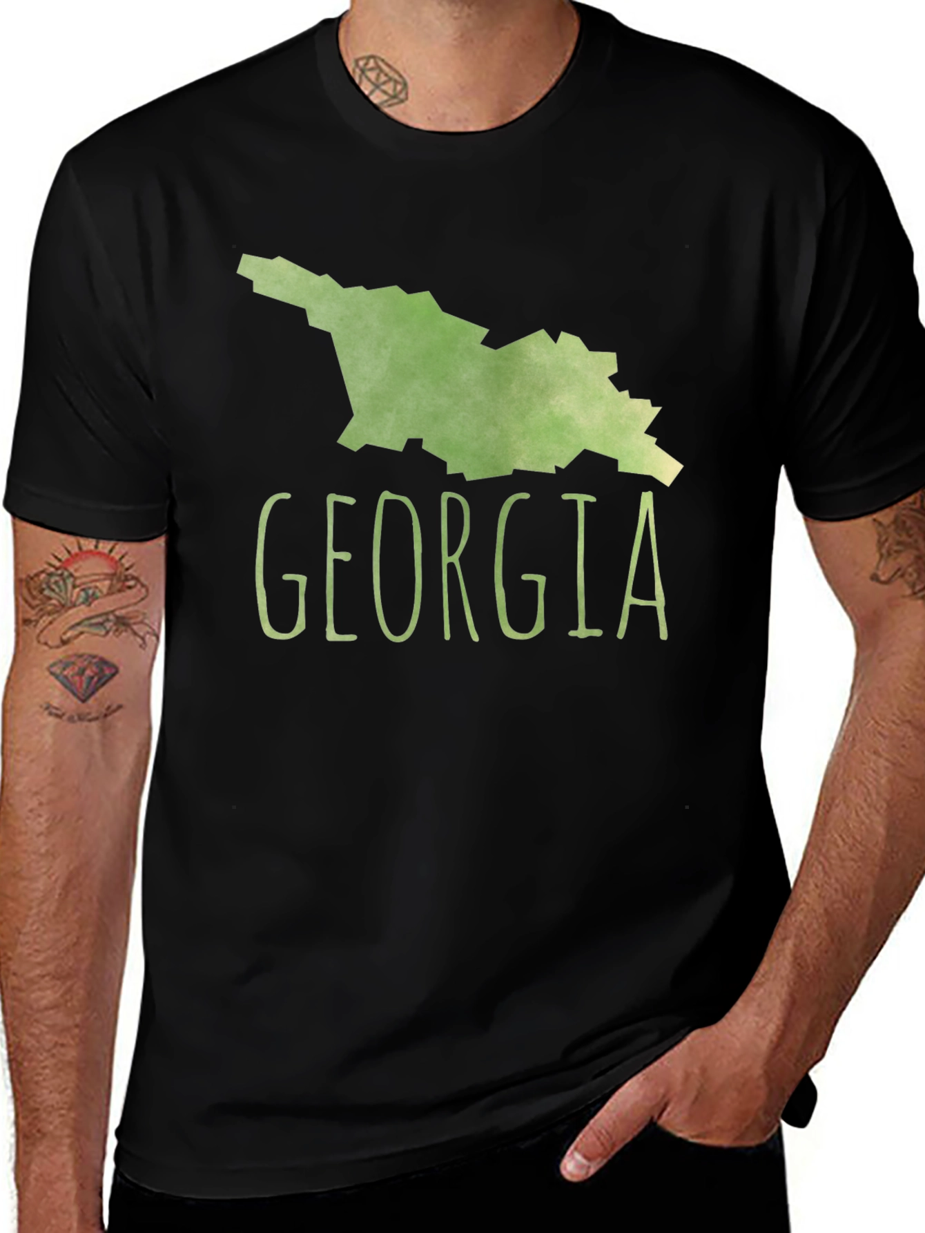 Georgia State Map T-Shirt - Soft Cotton Tee