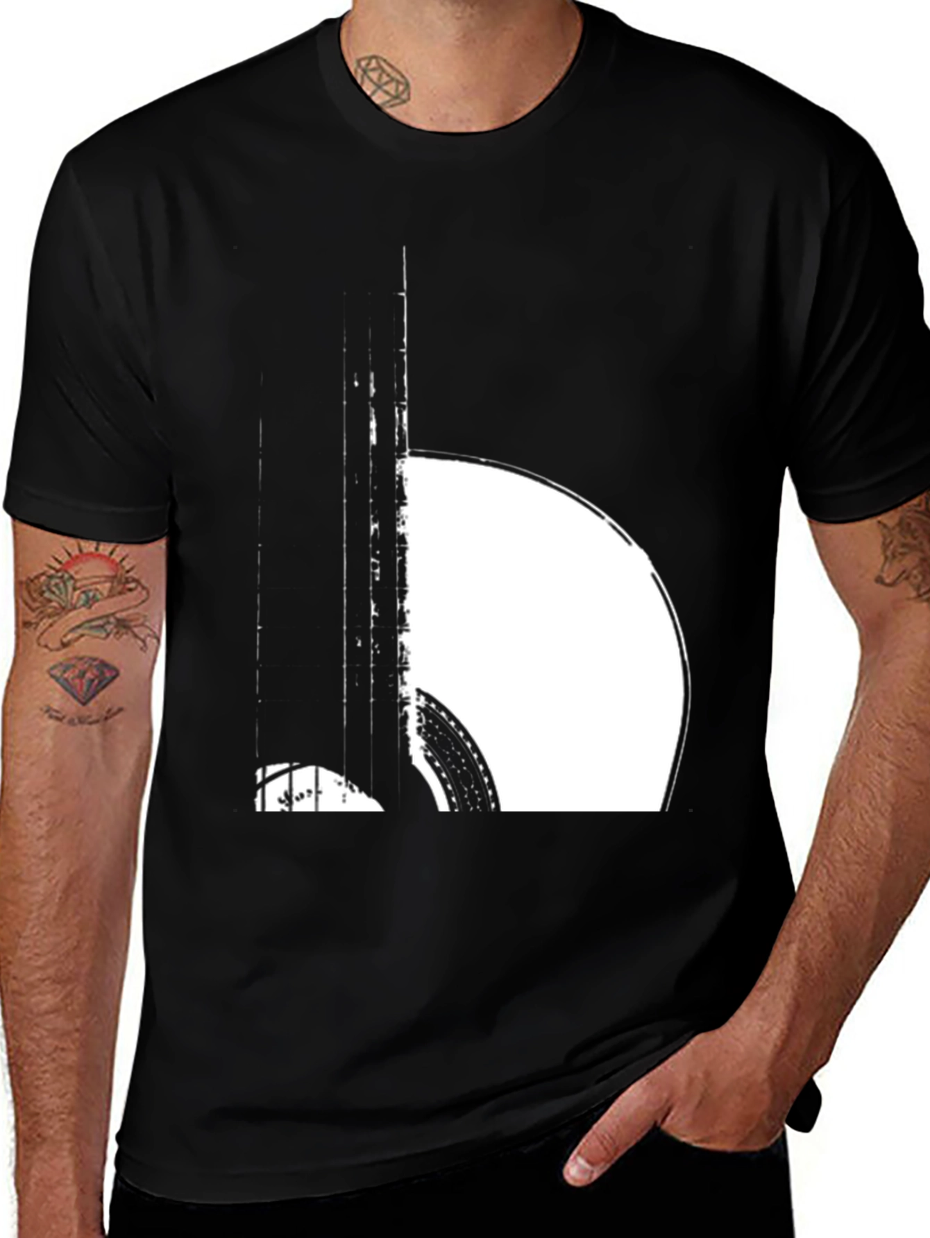 Variant 15 of Vintage Record Graphic Black T-Shirt