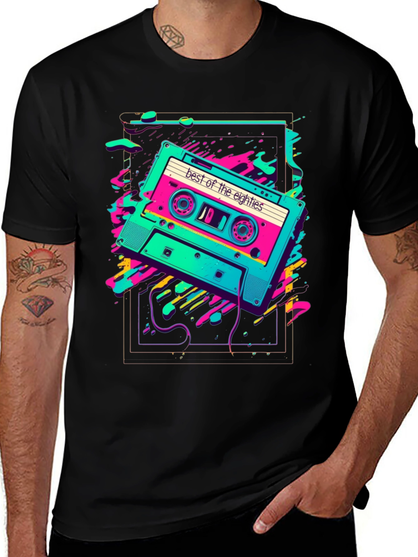 Variant 4 of Retro 80s Cassette T-Shirt - Best of the Eighties Tee