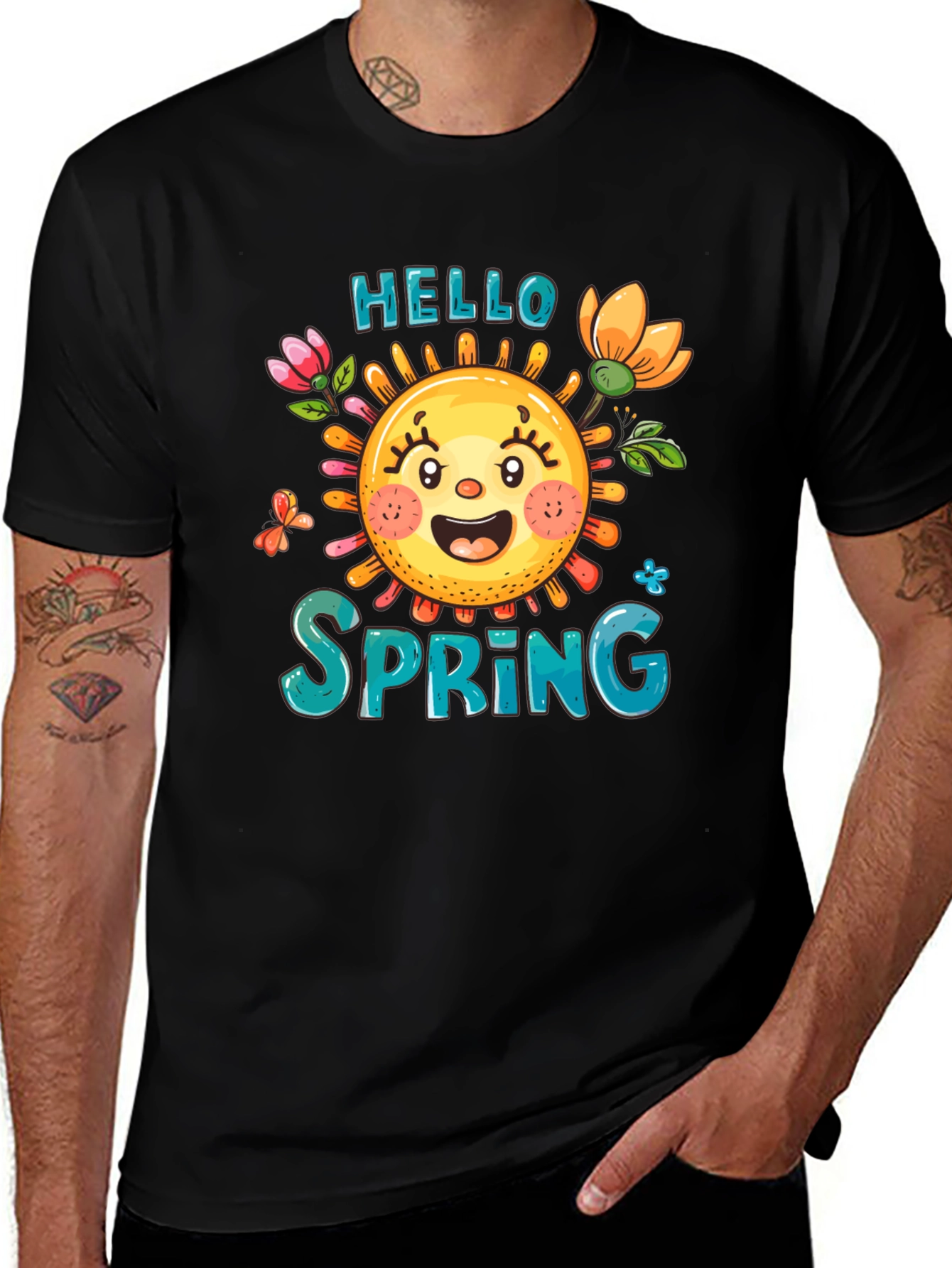 Hello Spring Graphic T-Shirt