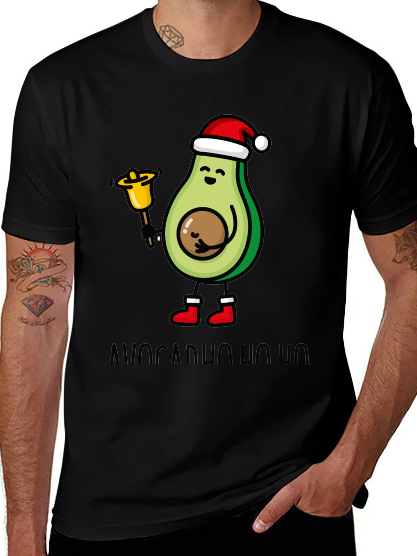 Variant 24 of Festive Avocado Christmas T-Shirt