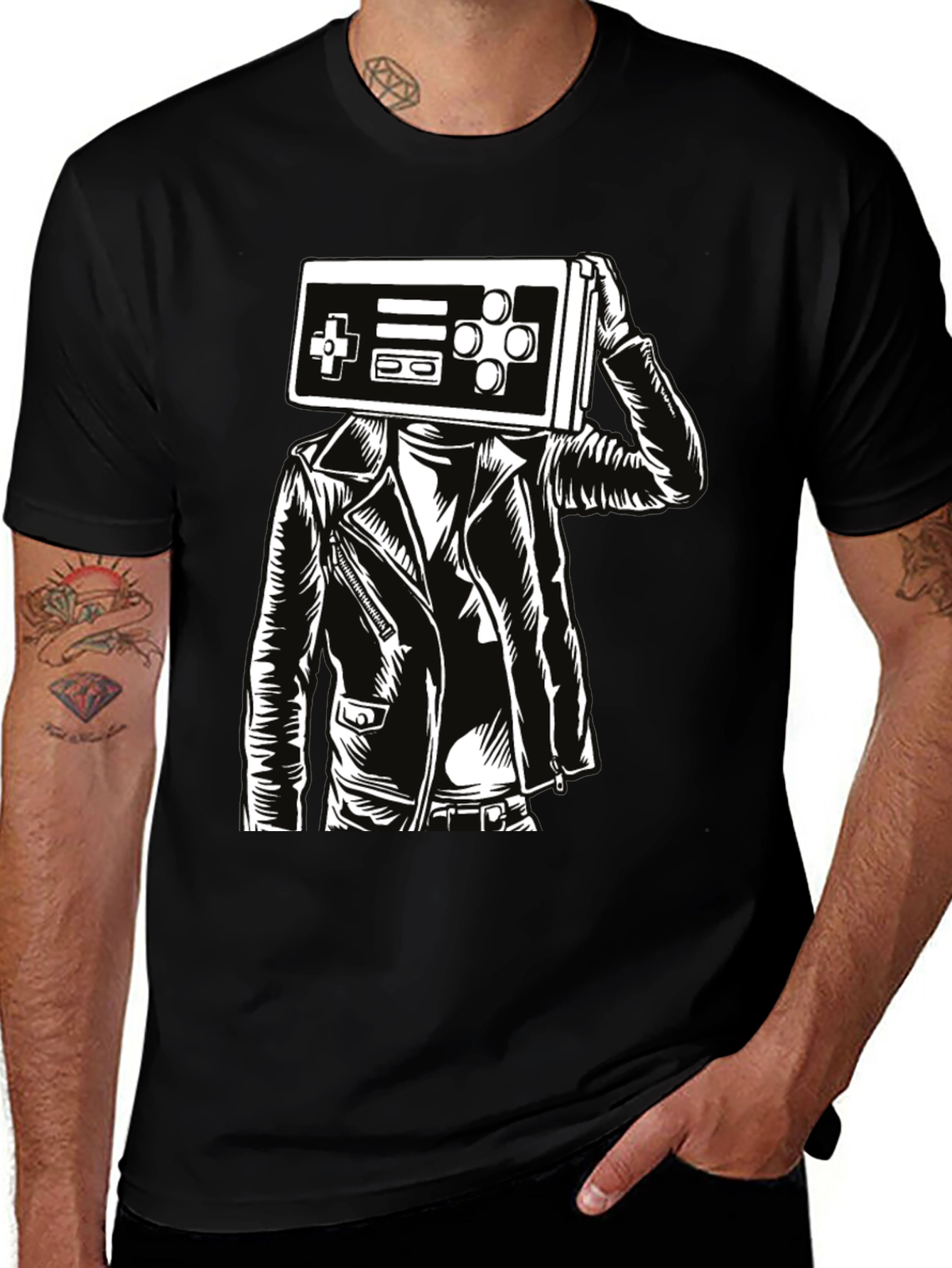 Variant 11 of Retro Gamer T-Shirt - Controller Head